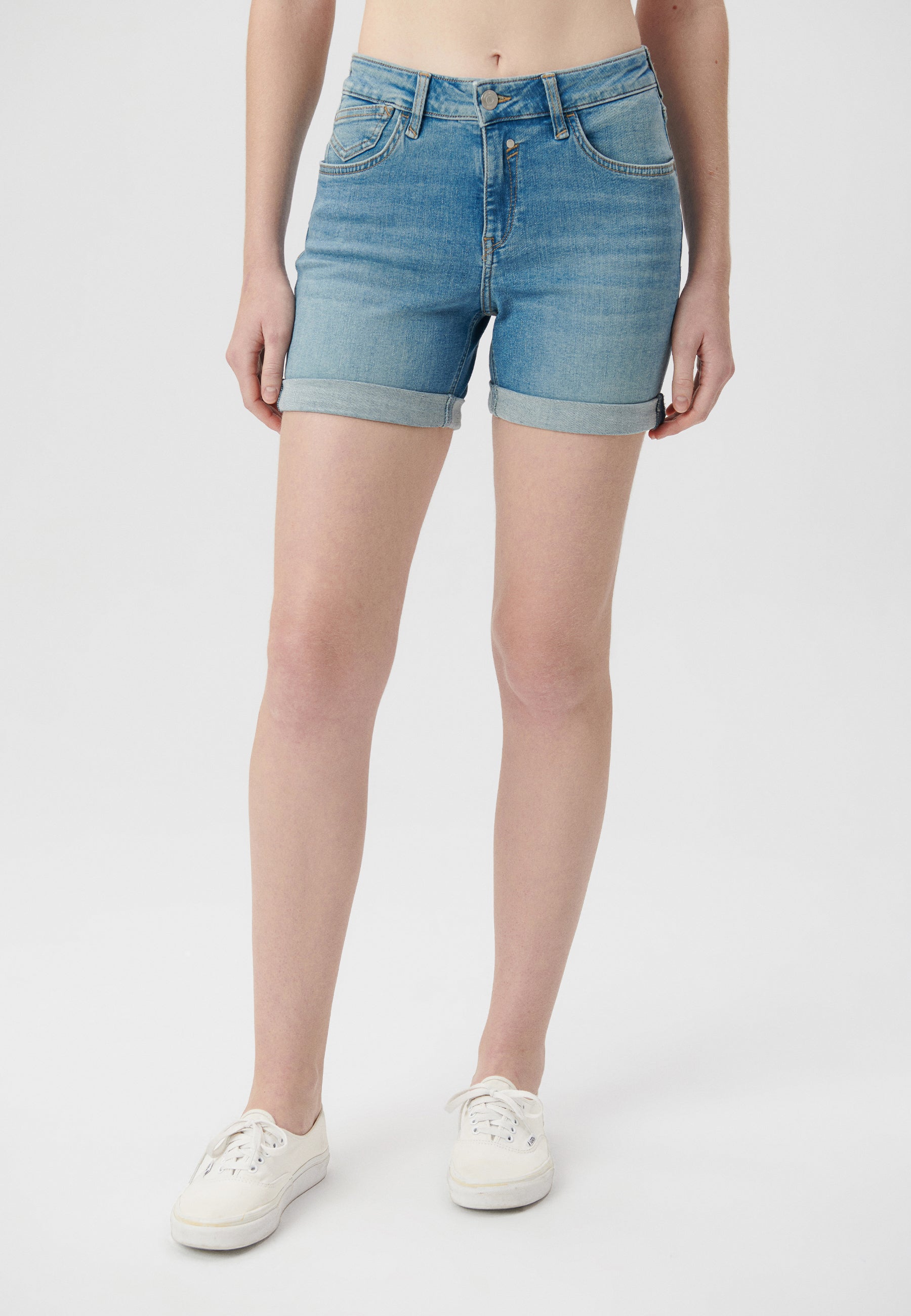 Pixie in Lt Shaded Str denim shorts Mavi   