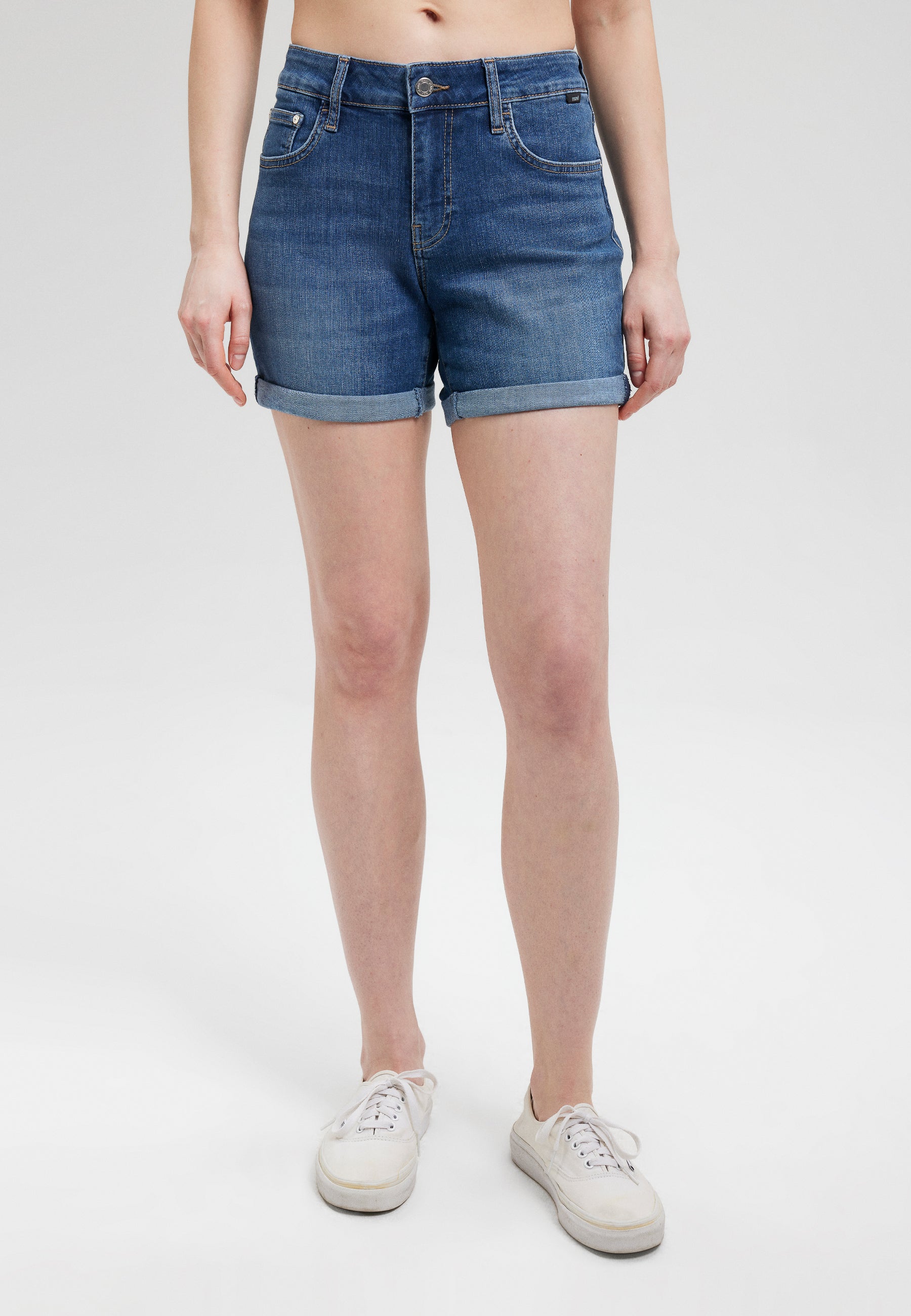 Pixie in Dark Brushed Str denim shorts Mavi   