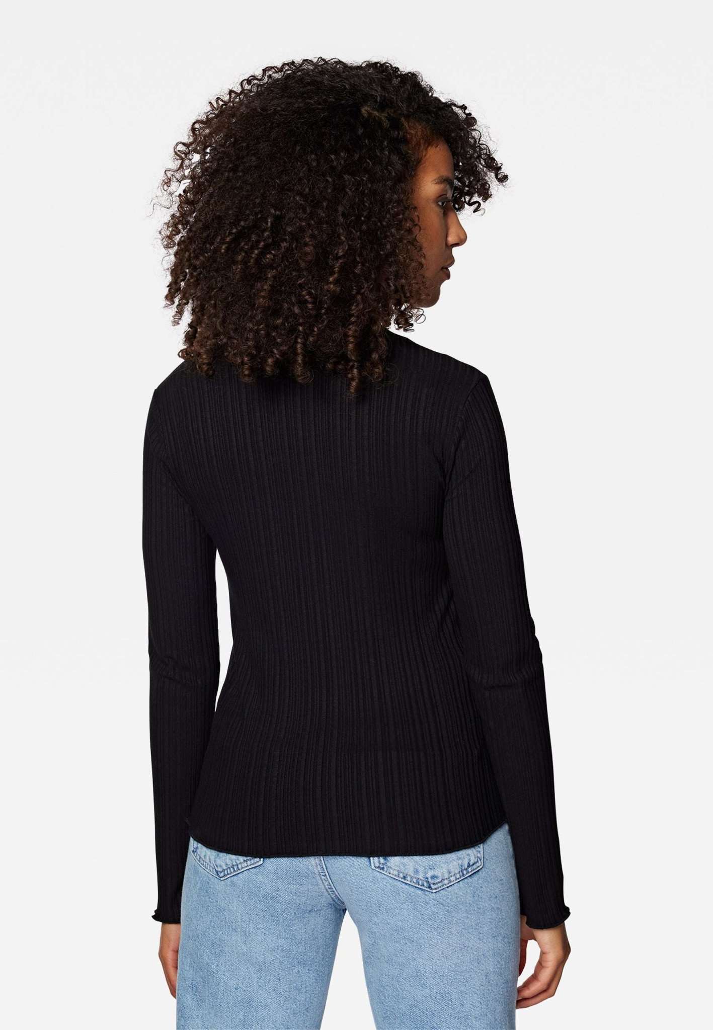 Long Sleeve Top in Black Shirts Mavi   