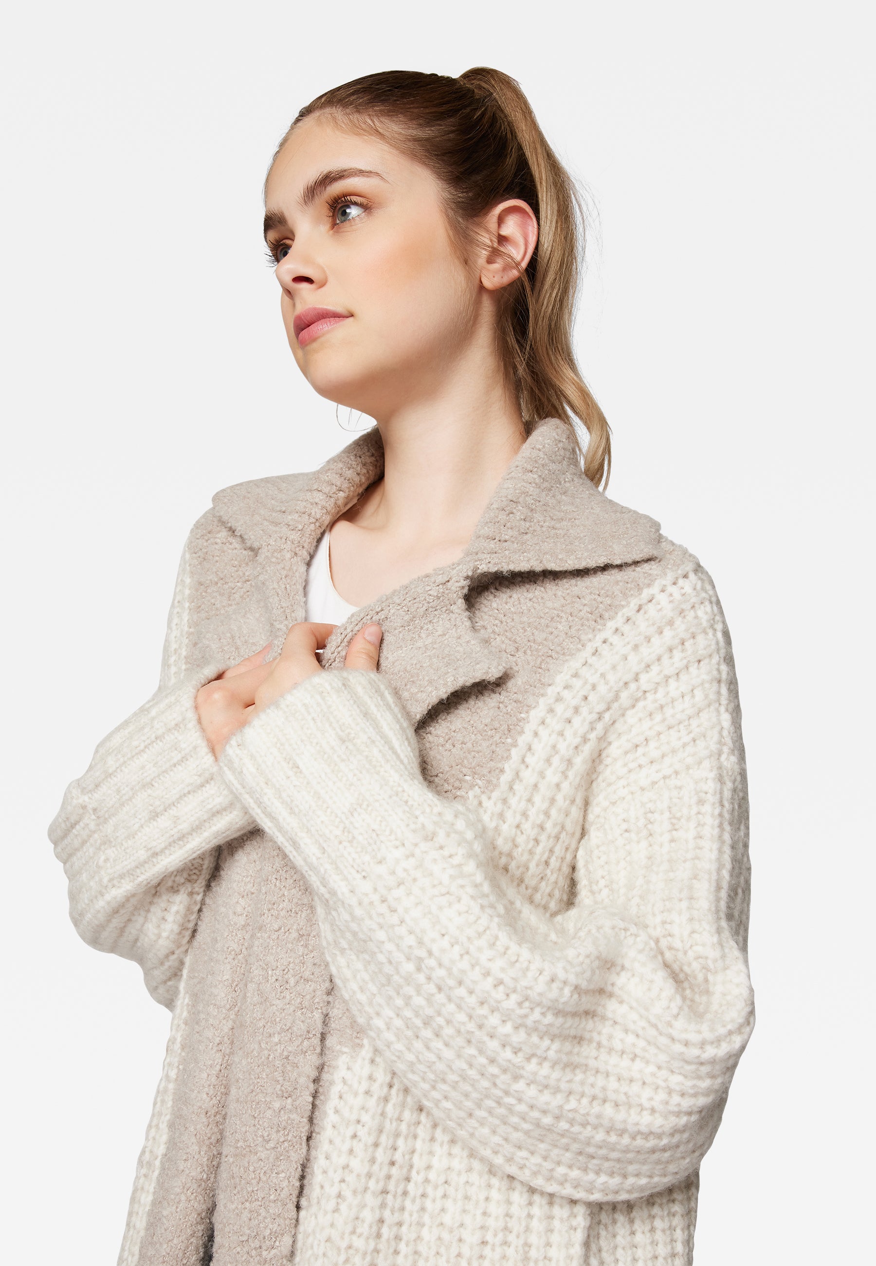 Cardigan in Pumice Stone Jackets Mavi   