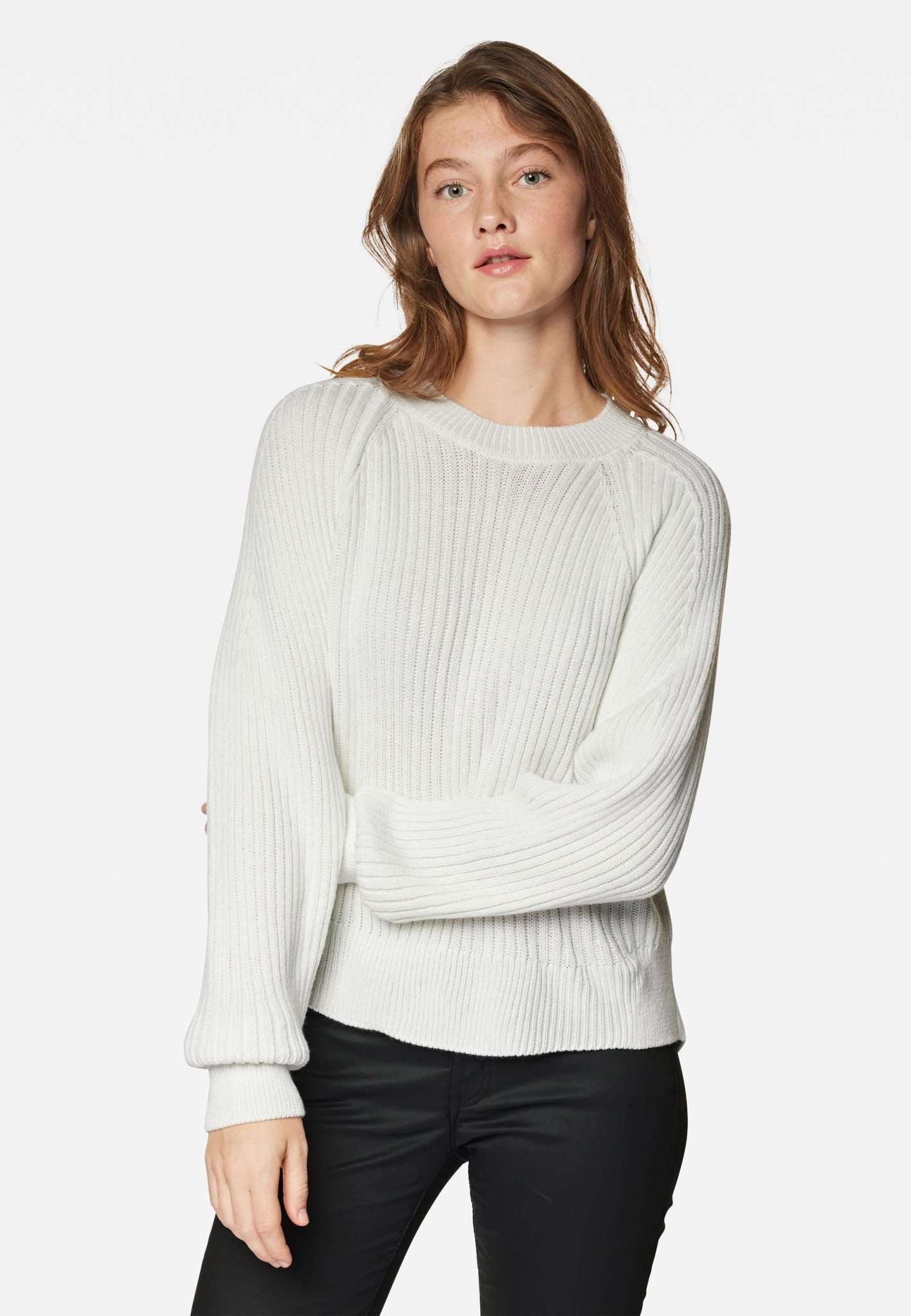 Crew neck sweater in tofu sweater Mavi   