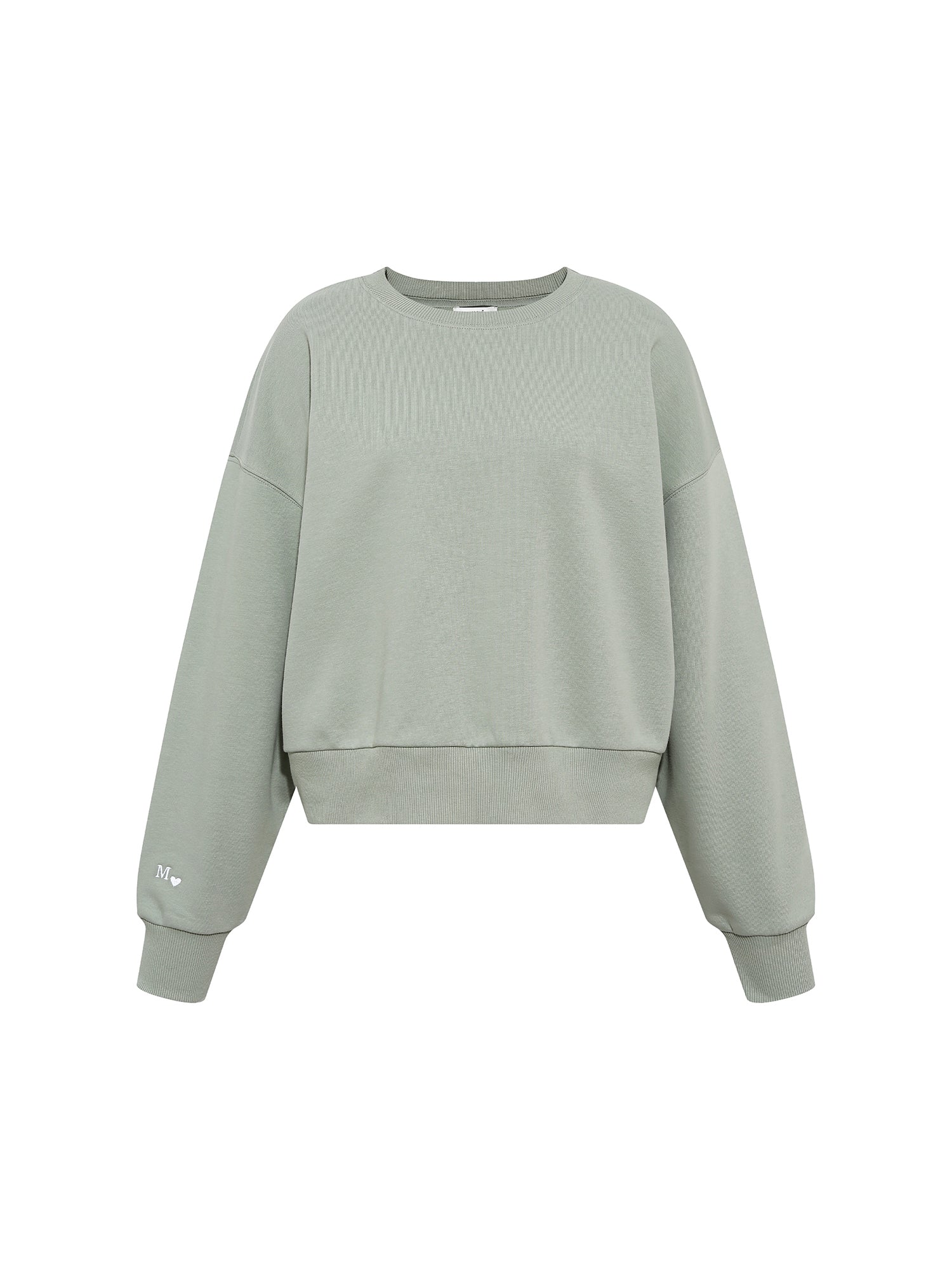 Crew neck sweatshirt in Lily Pad Sweatshirts Mavi