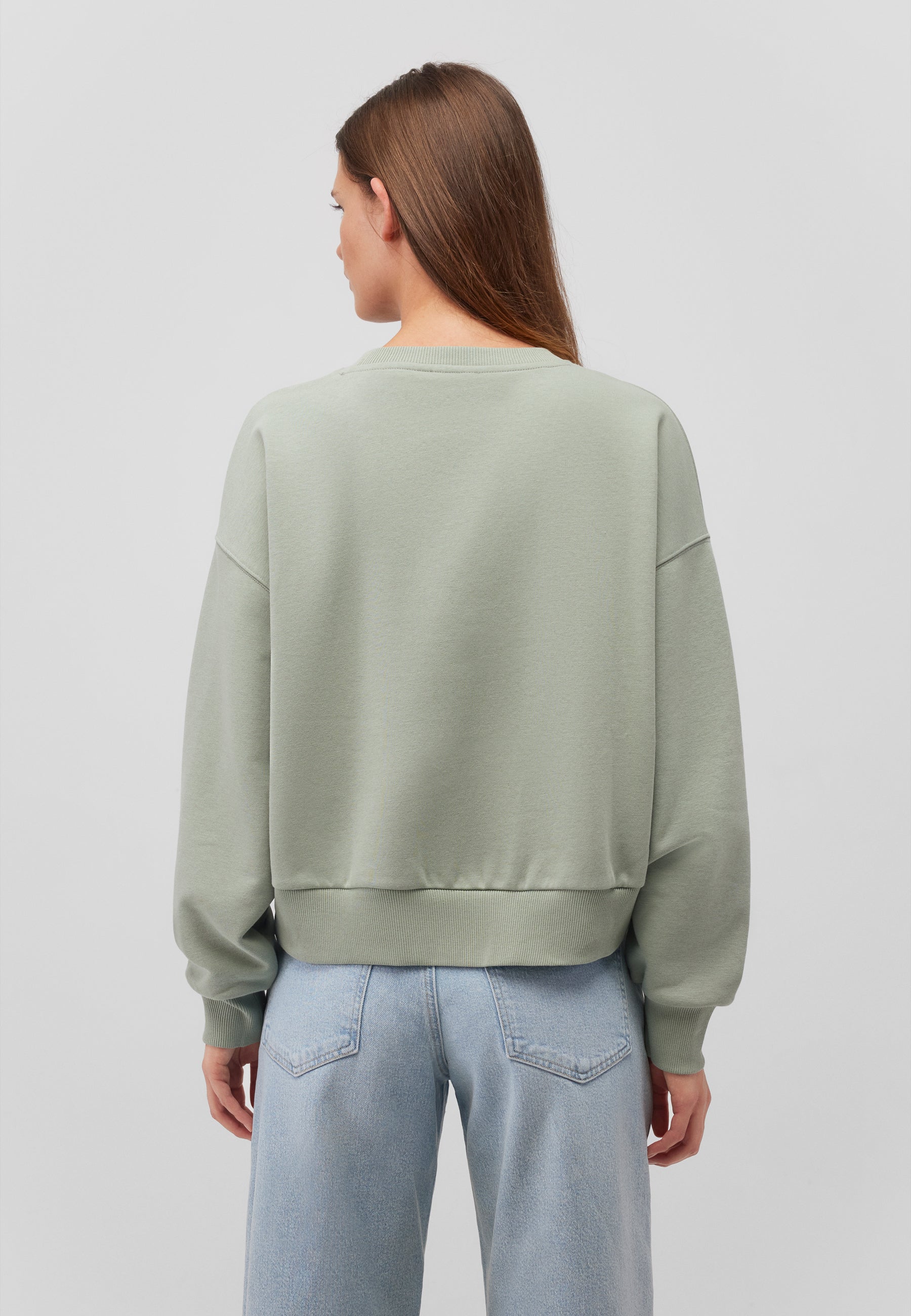 Crew neck sweatshirt in Lily Pad Sweatshirts Mavi