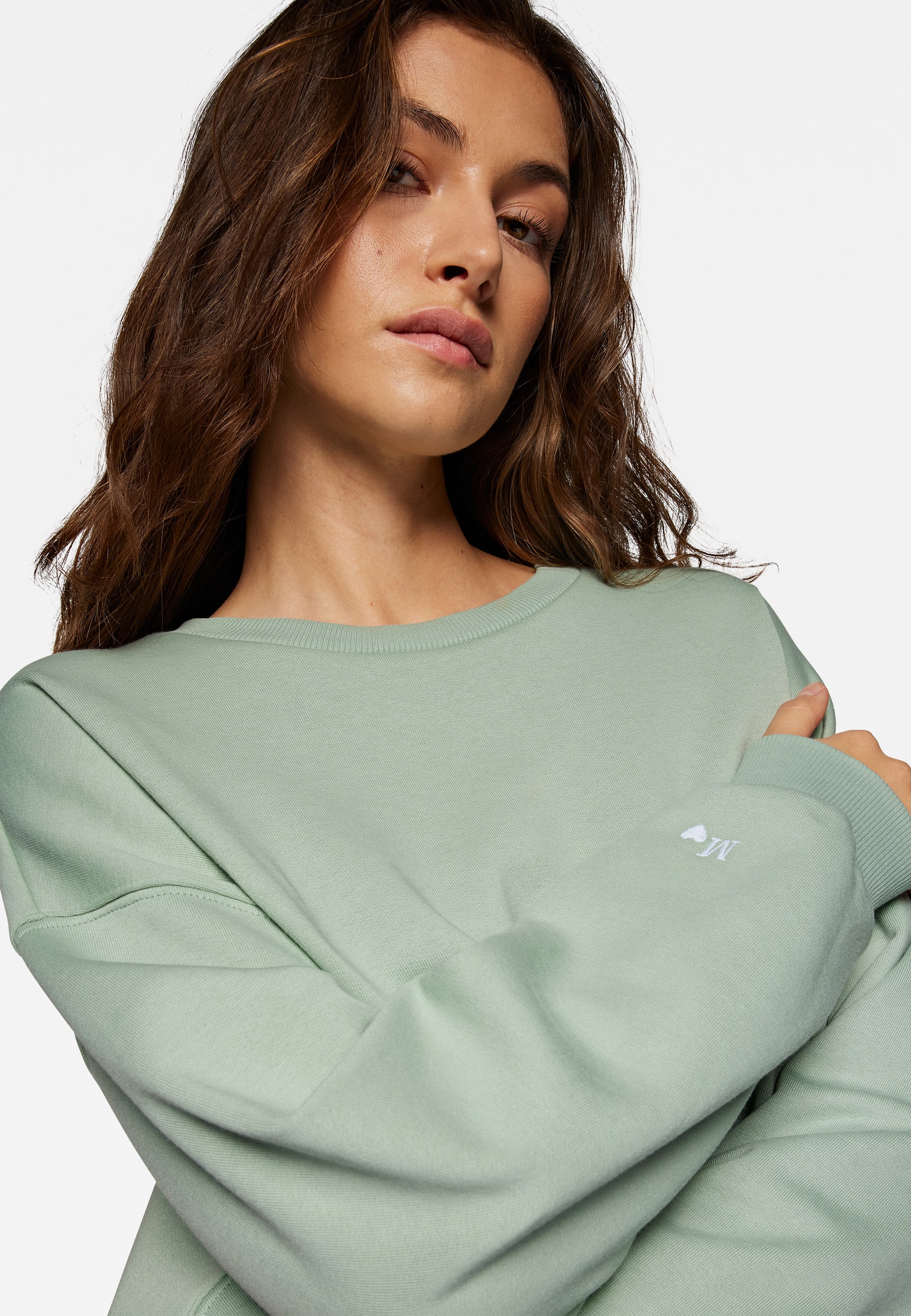 Crew neck sweatshirt in Jadeite Sweatshirts Mavi   