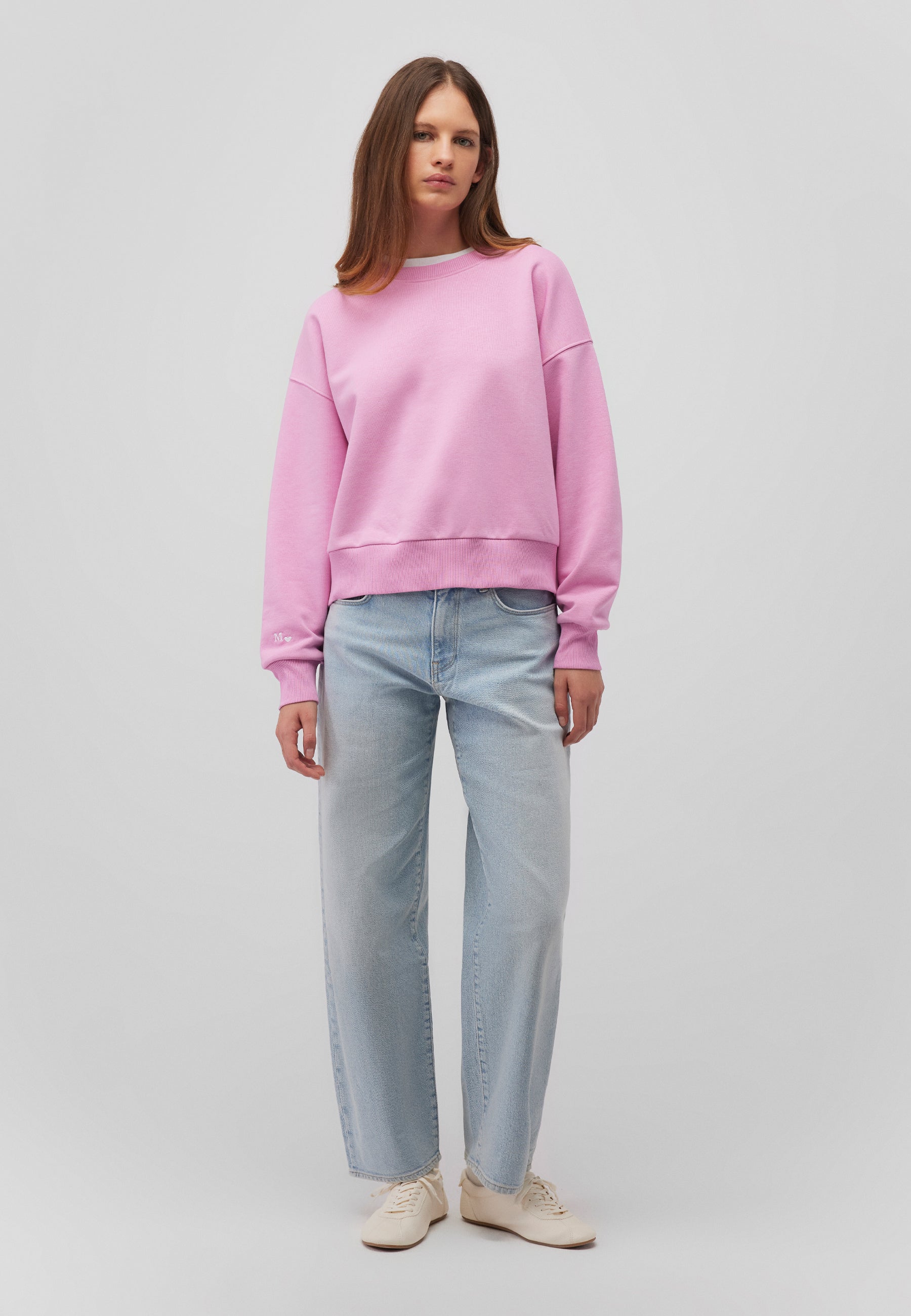 Crew neck sweatshirt in Moonlite Mauve Sweatshirts Mavi