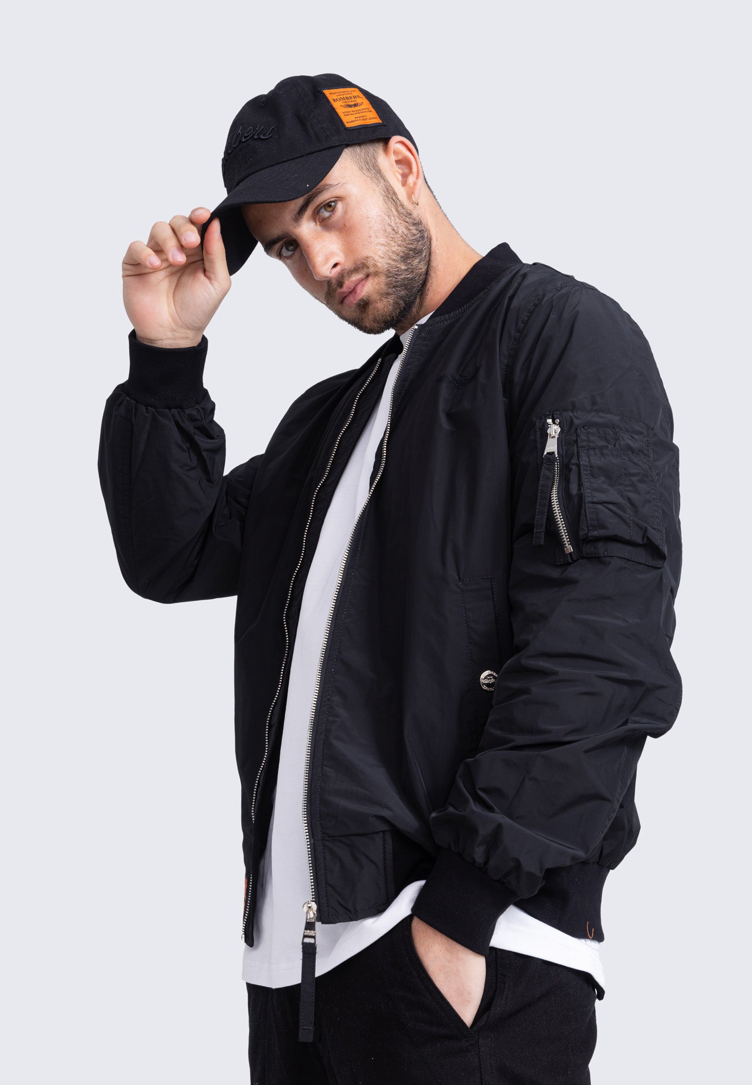 MA1 M Bomber jacket in Black Jackets Bombers Original   