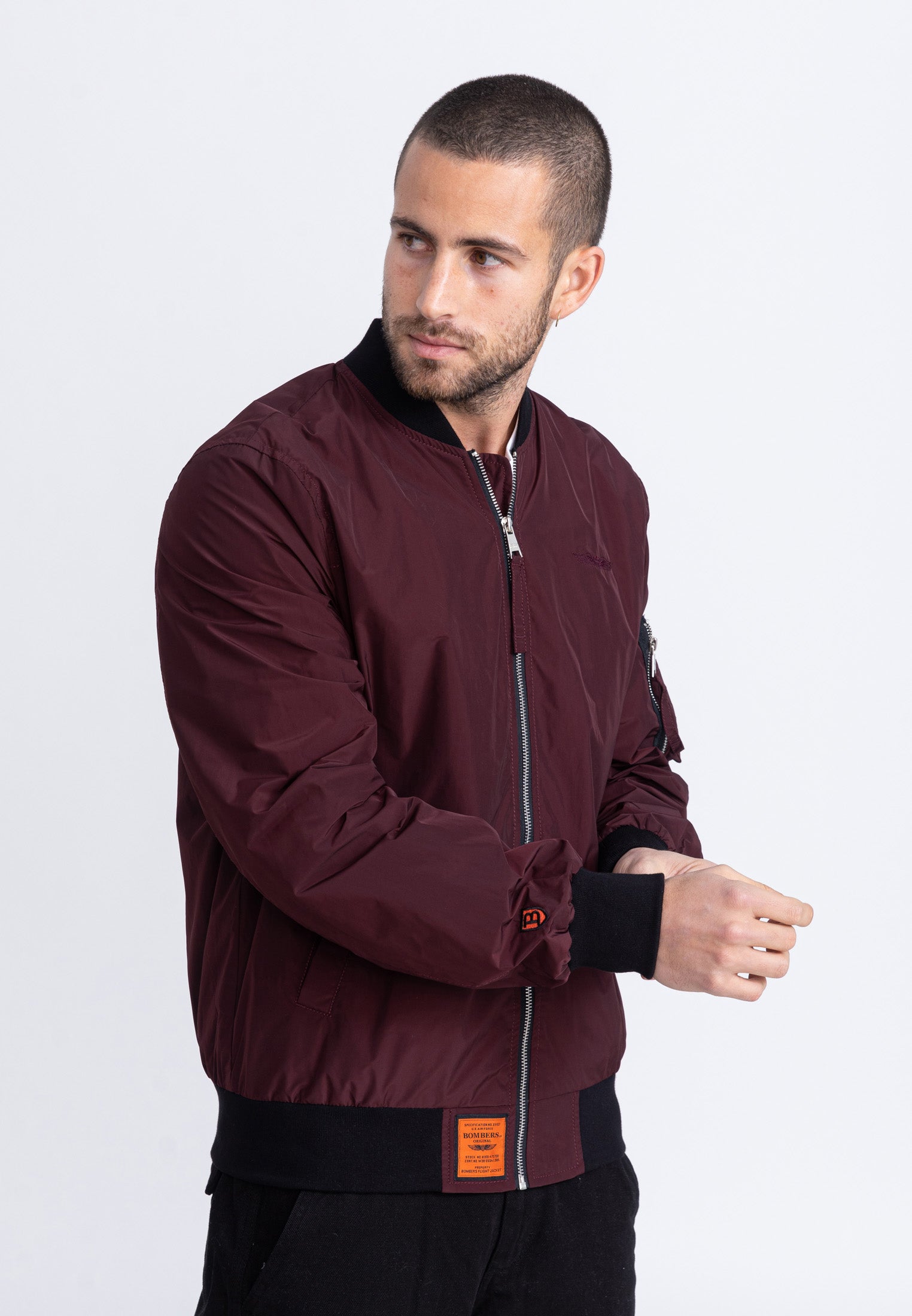 MA1 M Bomber jacket in Burgundy Jackets Bombers Original   