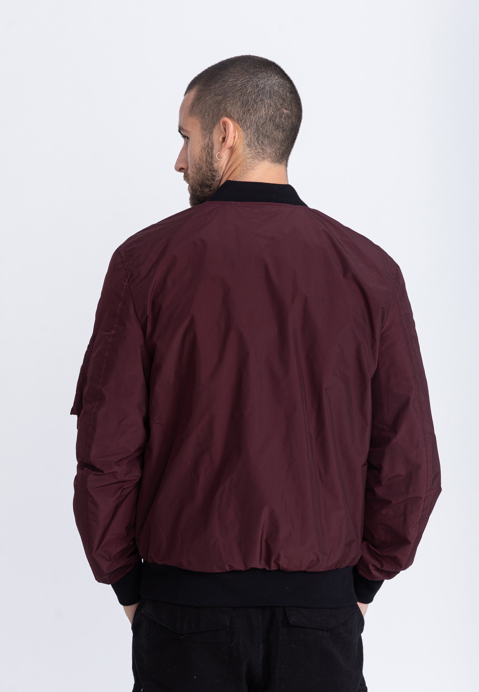 MA1 M Bomber jacket in Burgundy Jackets Bombers Original   