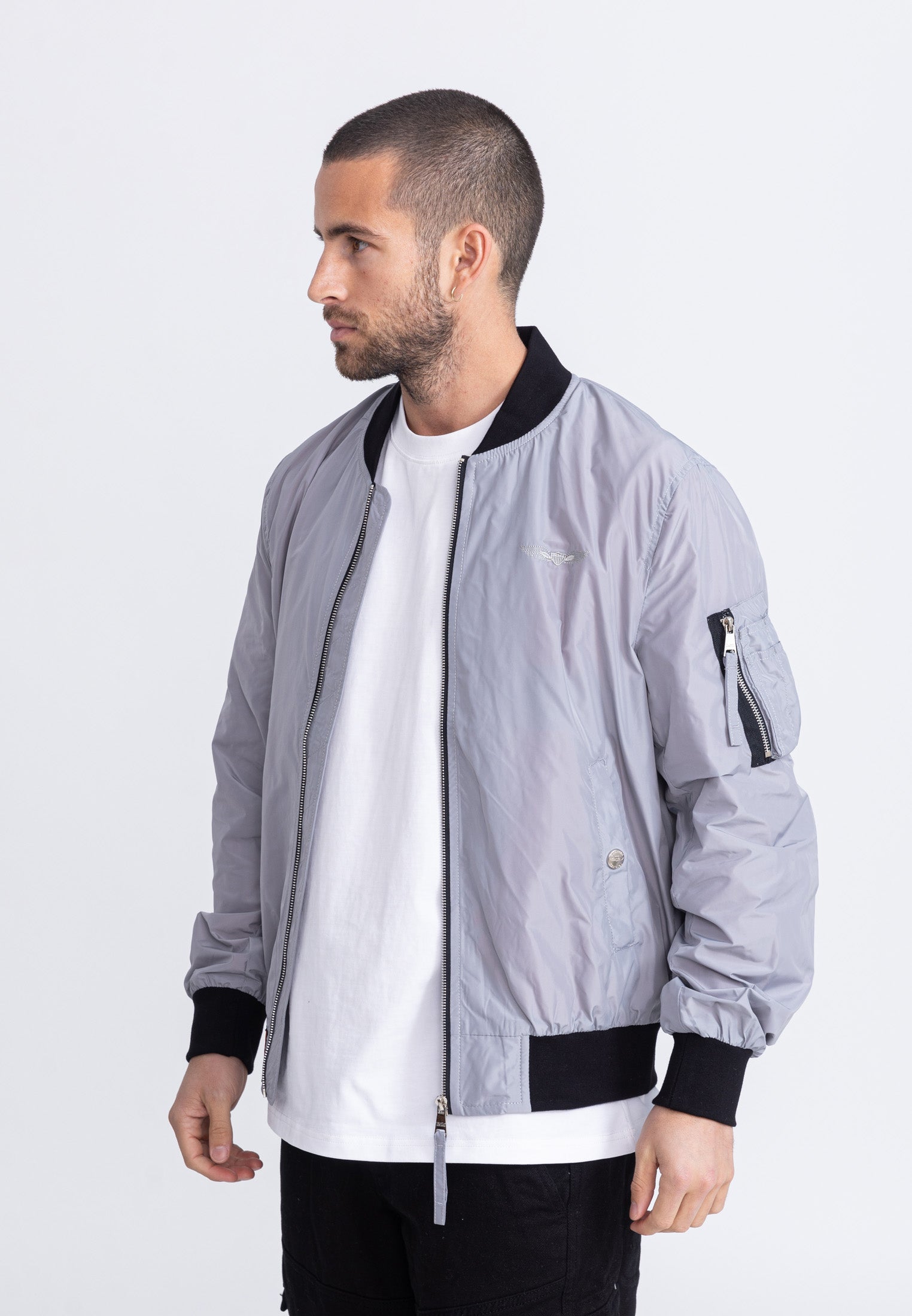 MA1 M bomber jacket in L.Grey Jackets Bombers Original   