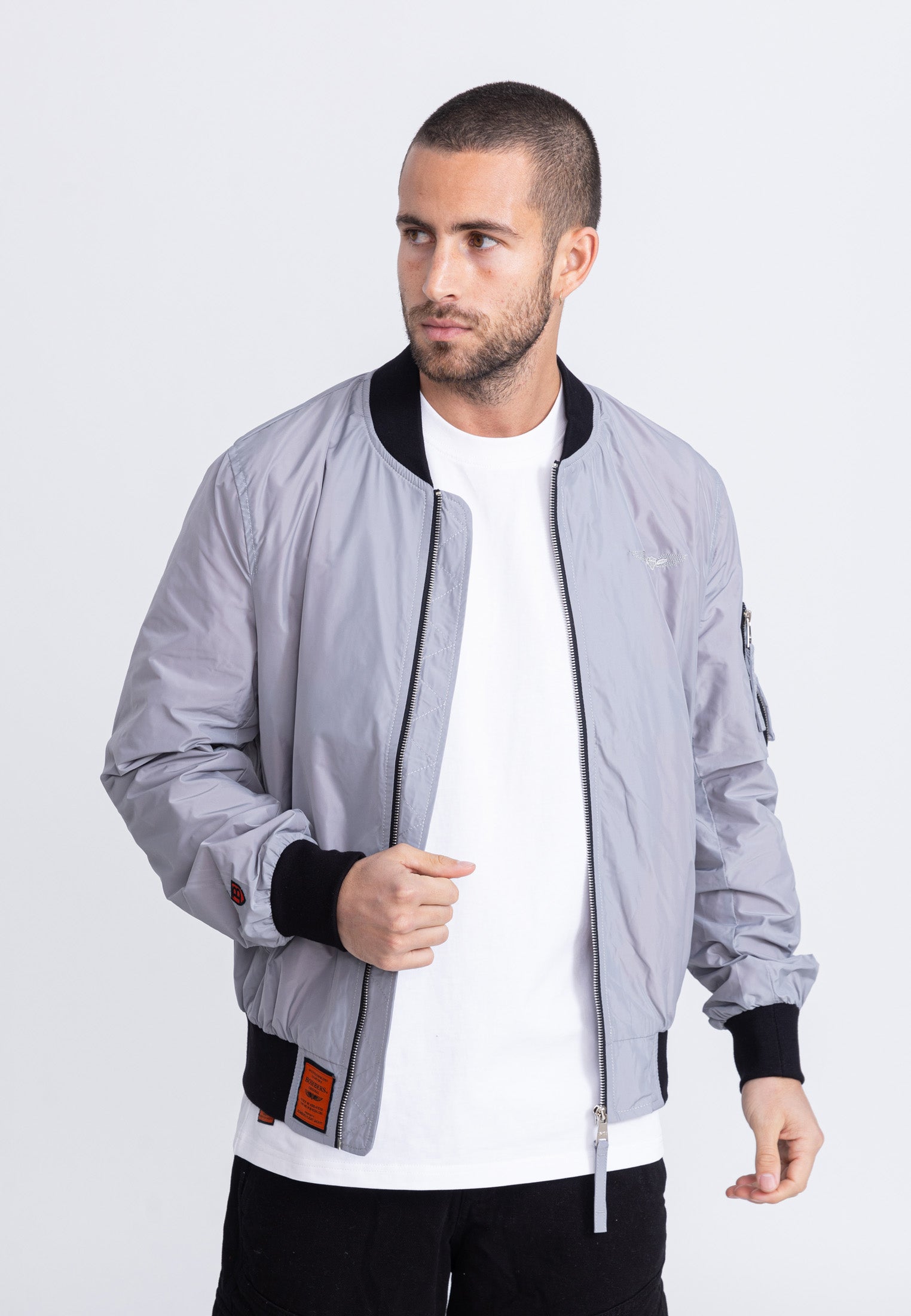 MA1 M bomber jacket in L.Grey Jackets Bombers Original   