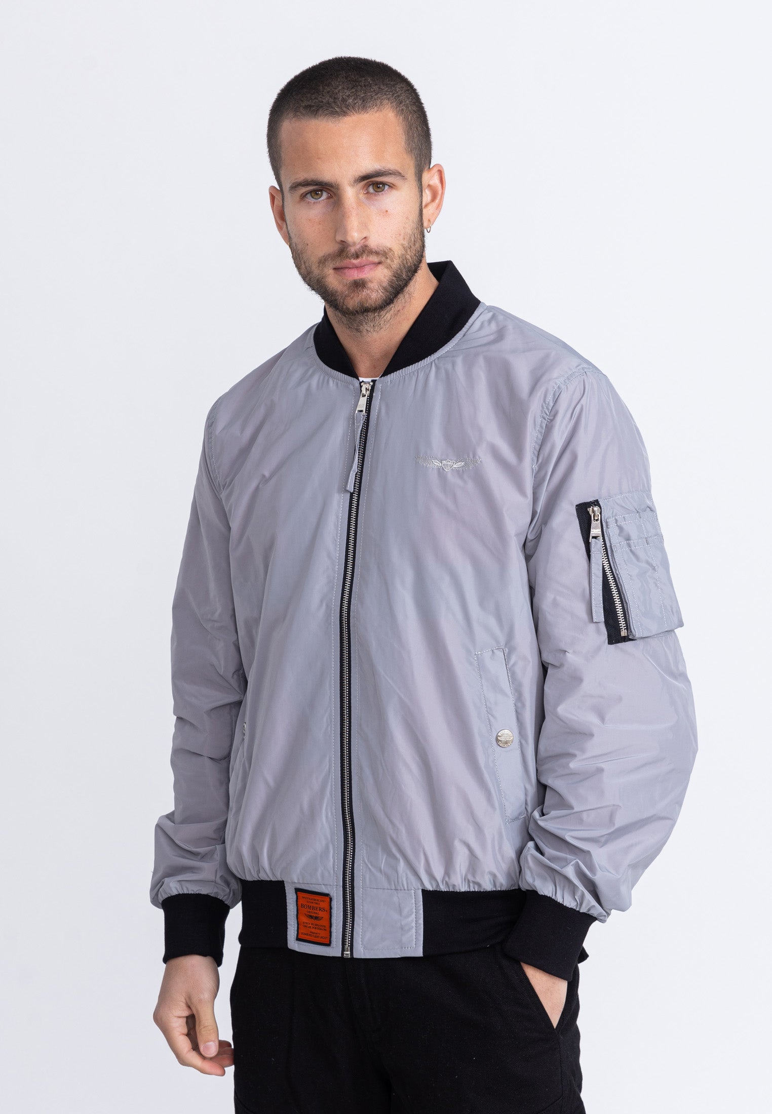 MA1 M bomber jacket in L.Grey Jackets Bombers Original   