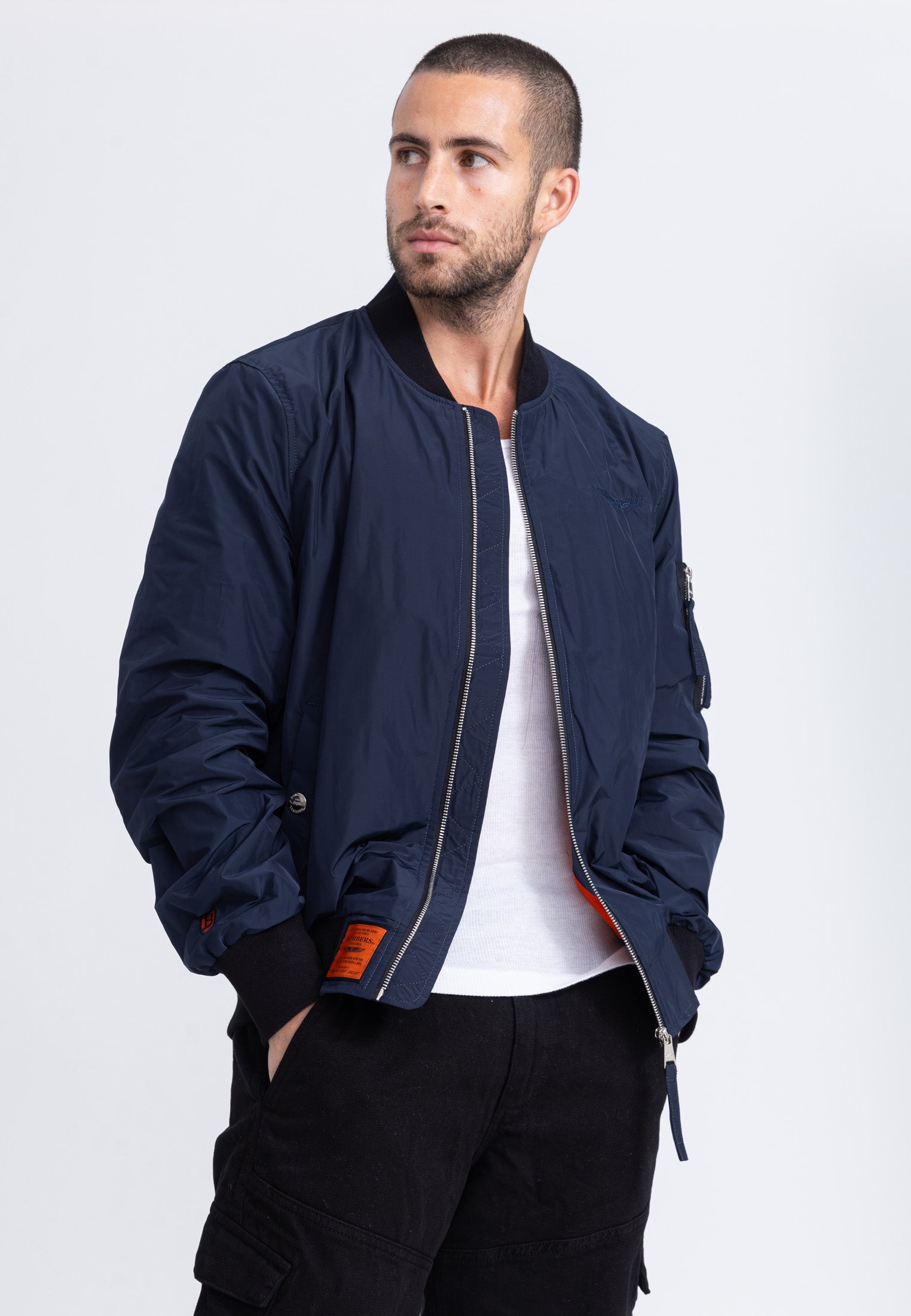 MA1 M Bomber jacket in Navy Jackets Bombers Original   