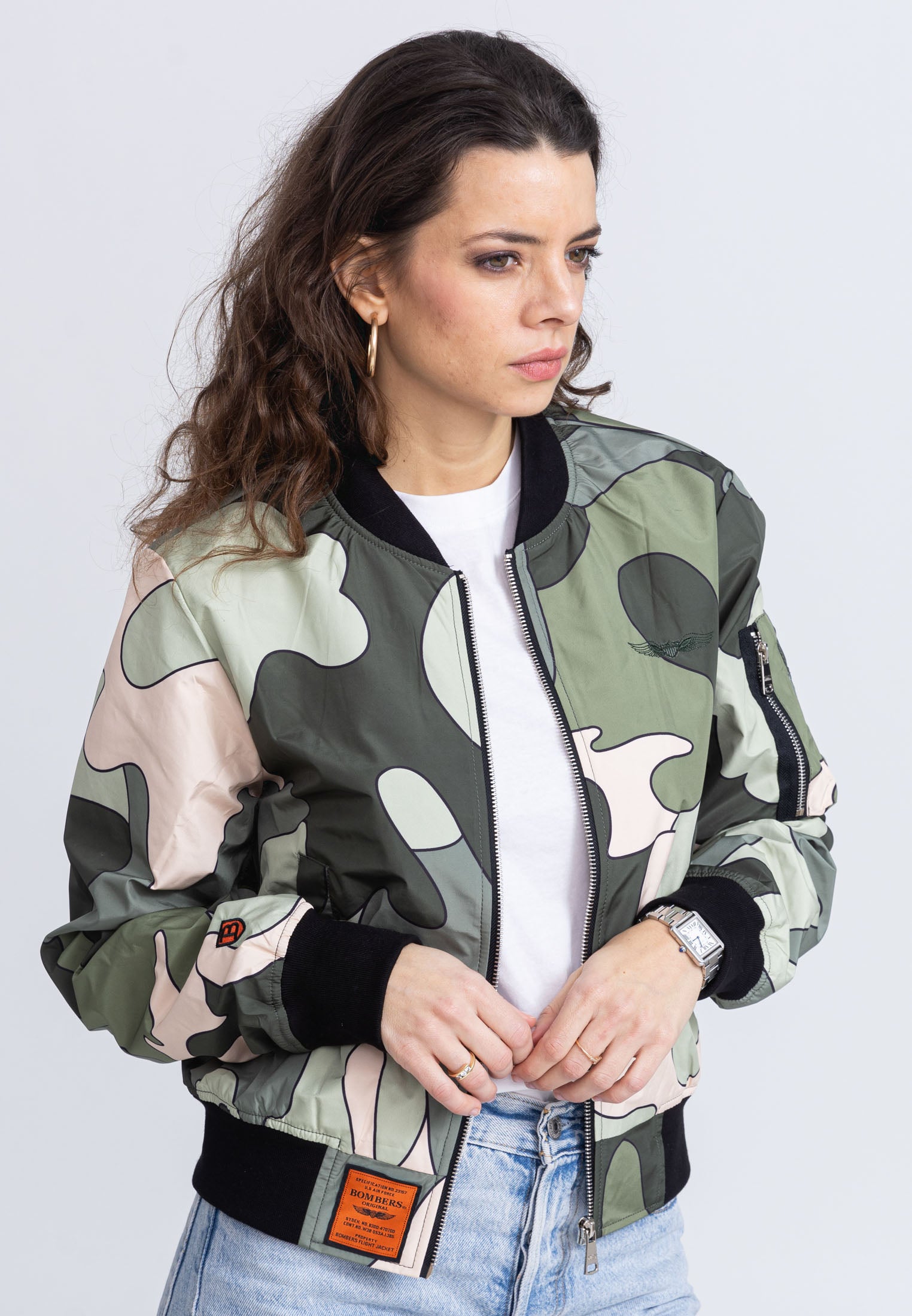 MA1 W bomber jacket in camo/kaki jackets Bombers Original   