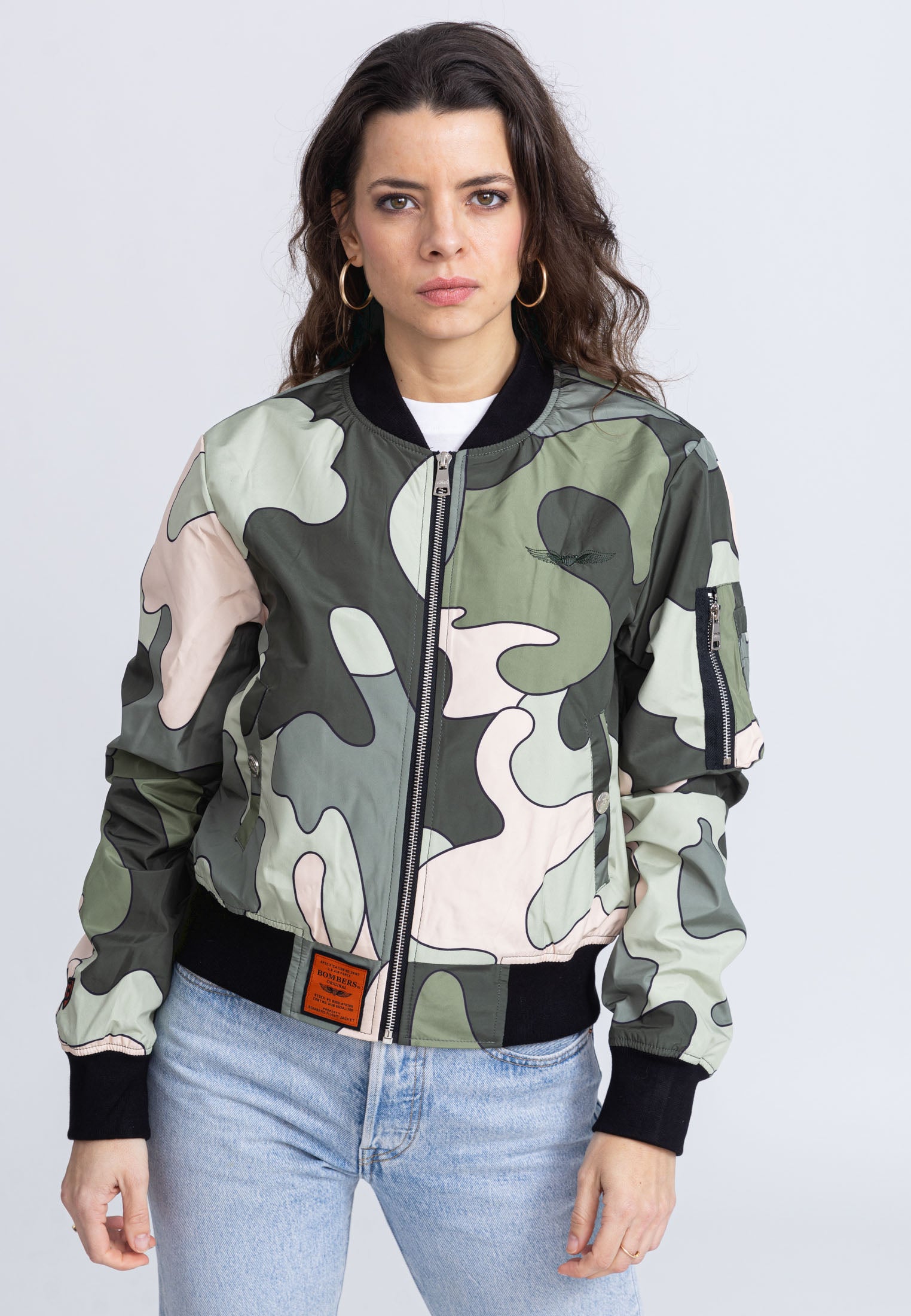 MA1 W bomber jacket in camo/kaki jackets Bombers Original   