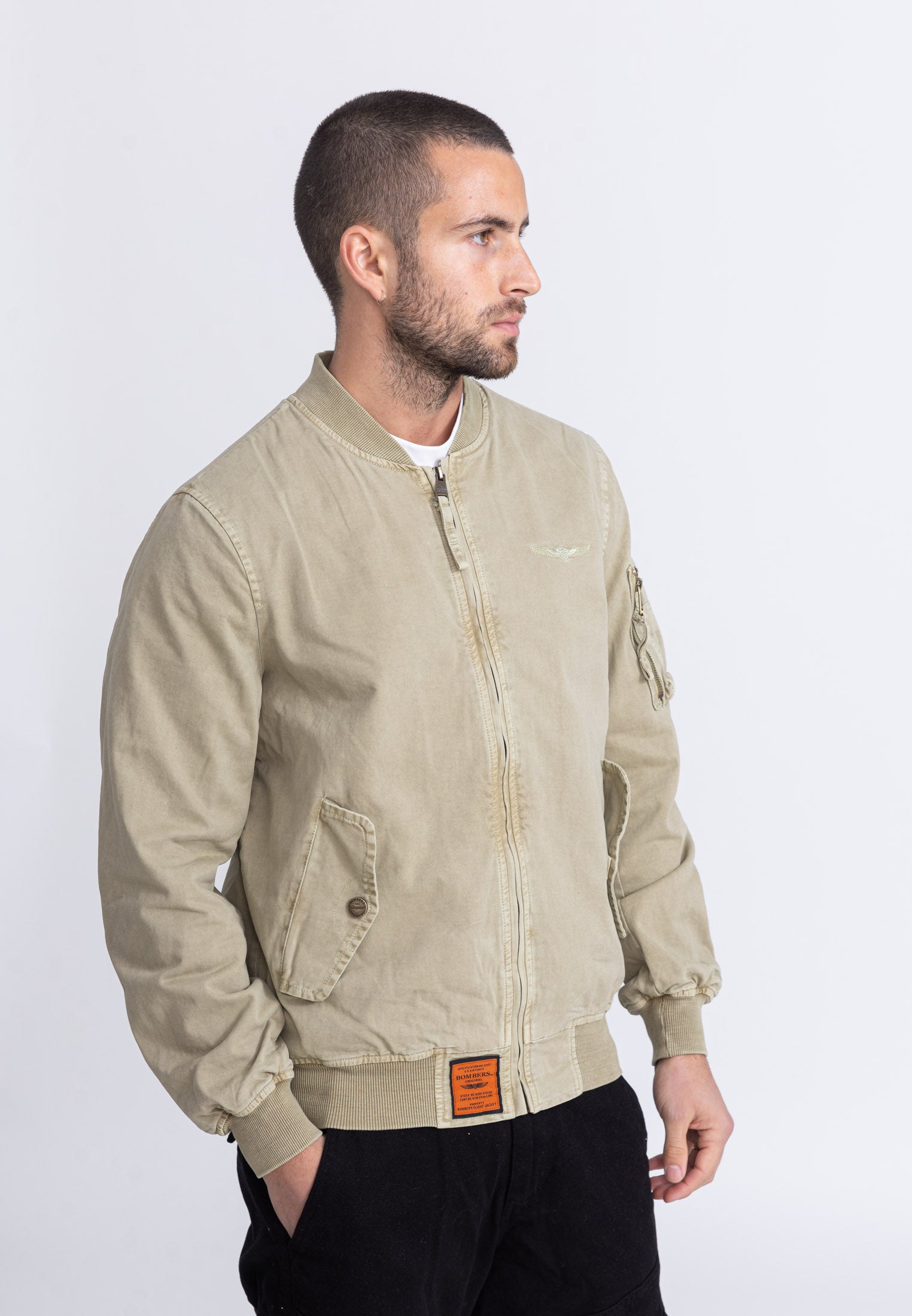 Mac M bomber jacket in beige Jackets Bombers Original   