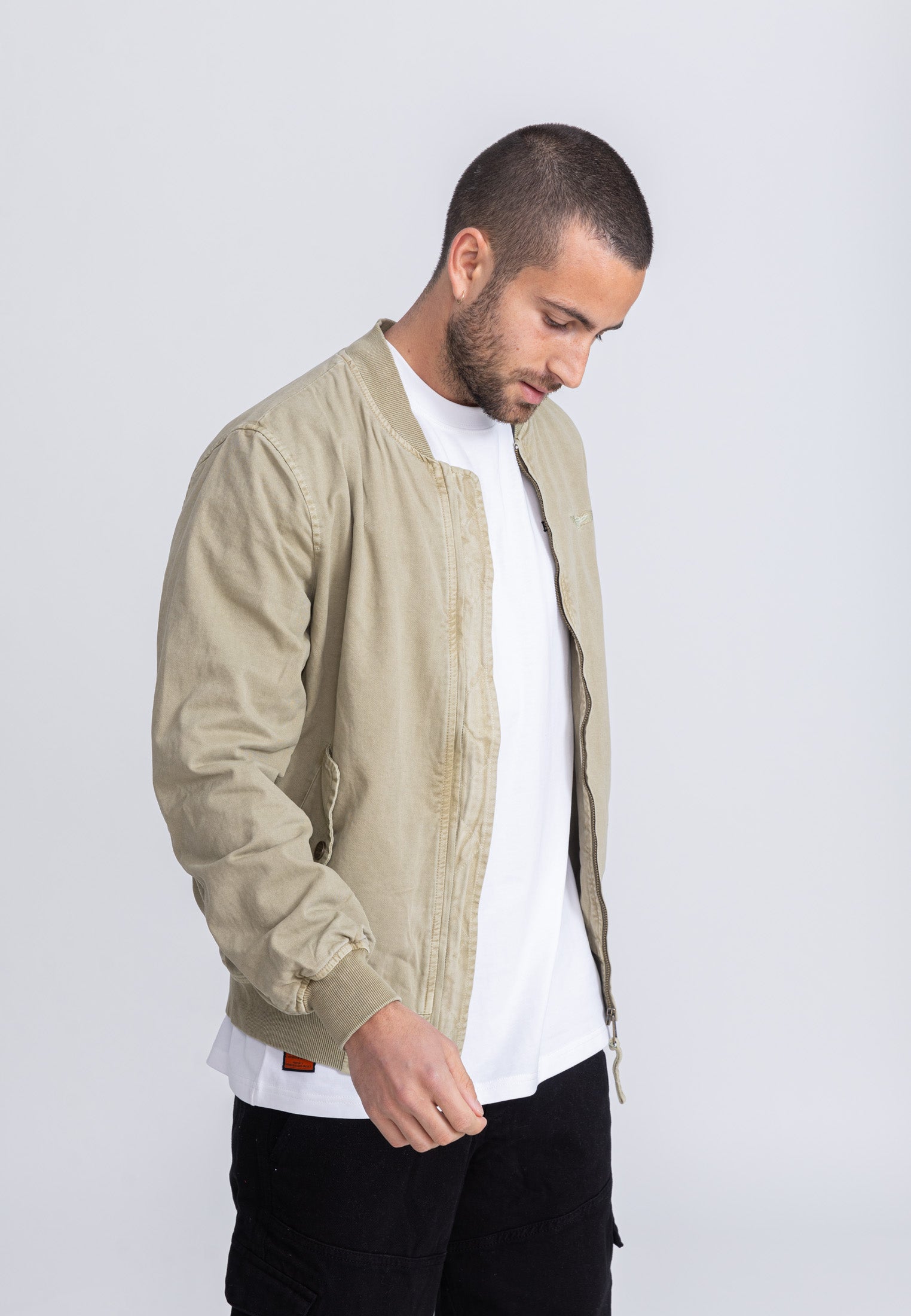 Mac M bomber jacket in beige Jackets Bombers Original   