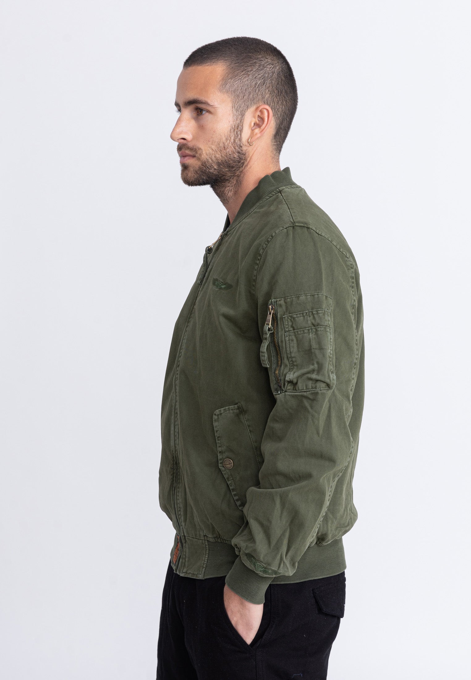 Mac M bomber jacket in kaki Jackets Bombers Original   