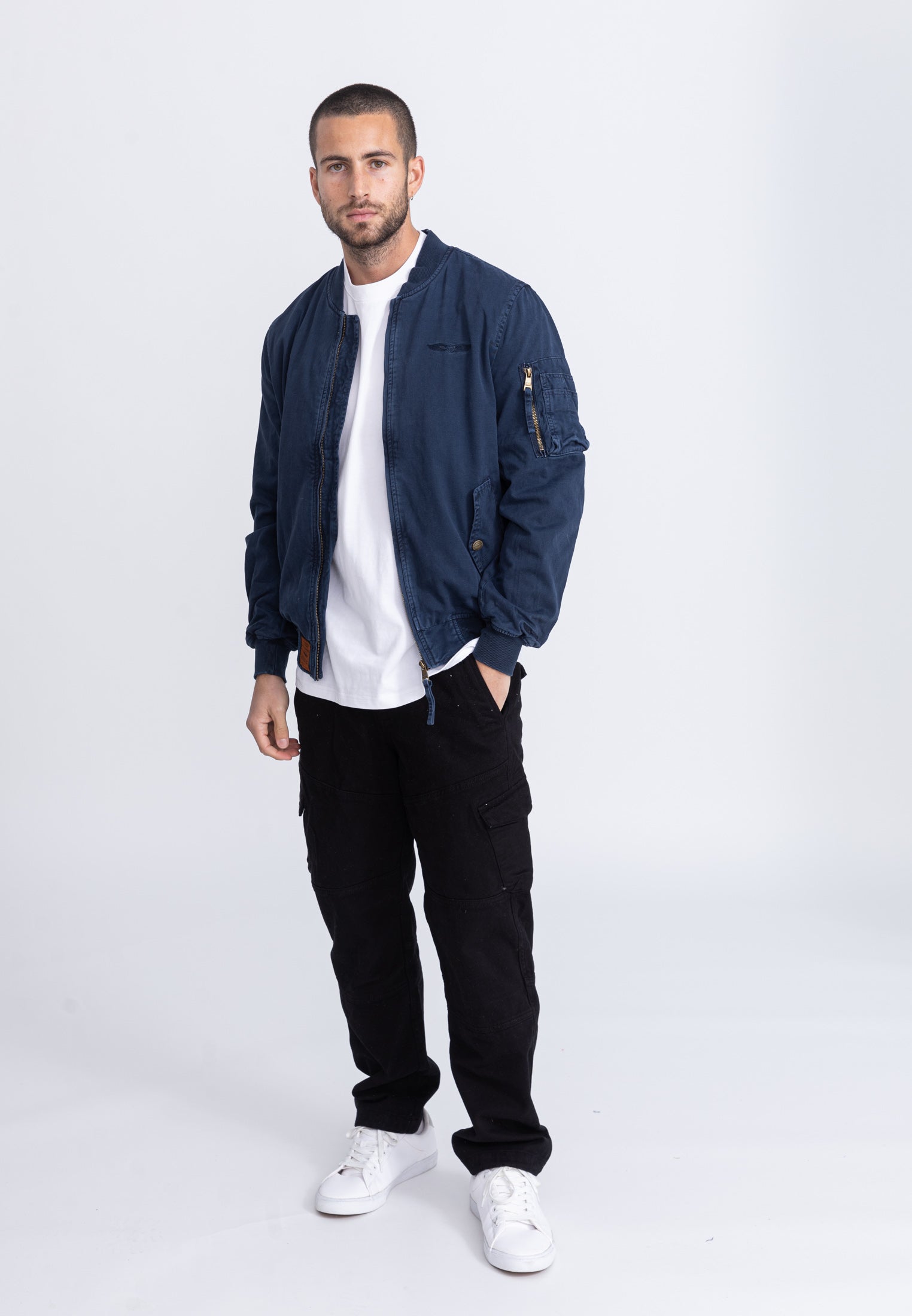 Mac M bomber jacket in Navy Jackets Bombers Original   