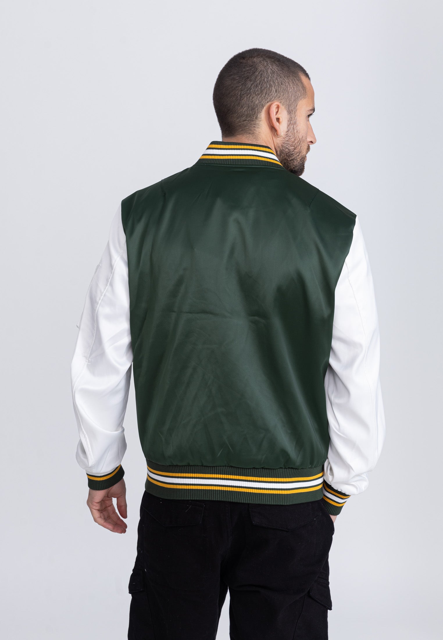 March M bomber jacket in Green/White Jackets Bombers Original   