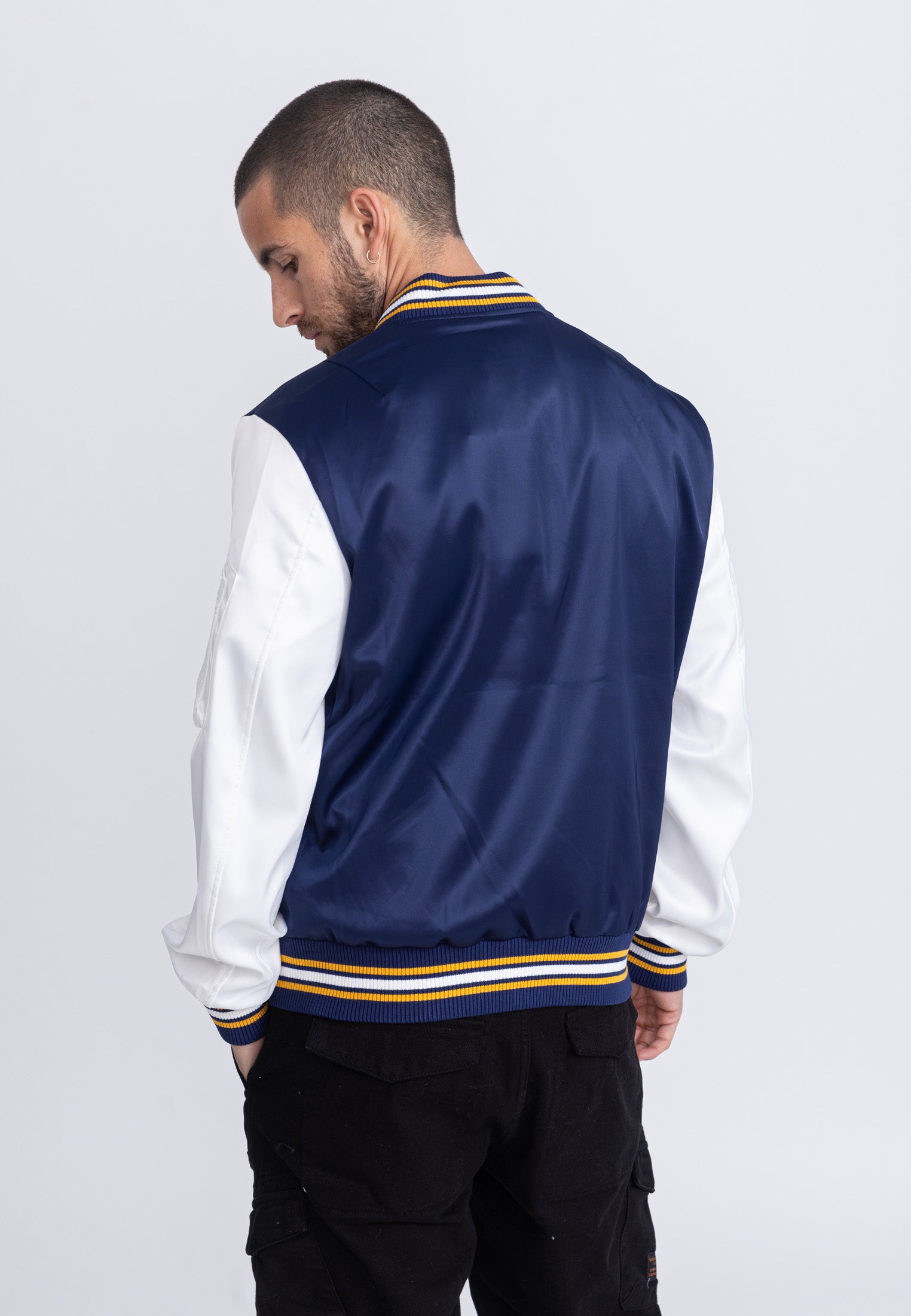 March M bomber jacket in Navy/White Jackets Bombers Original   