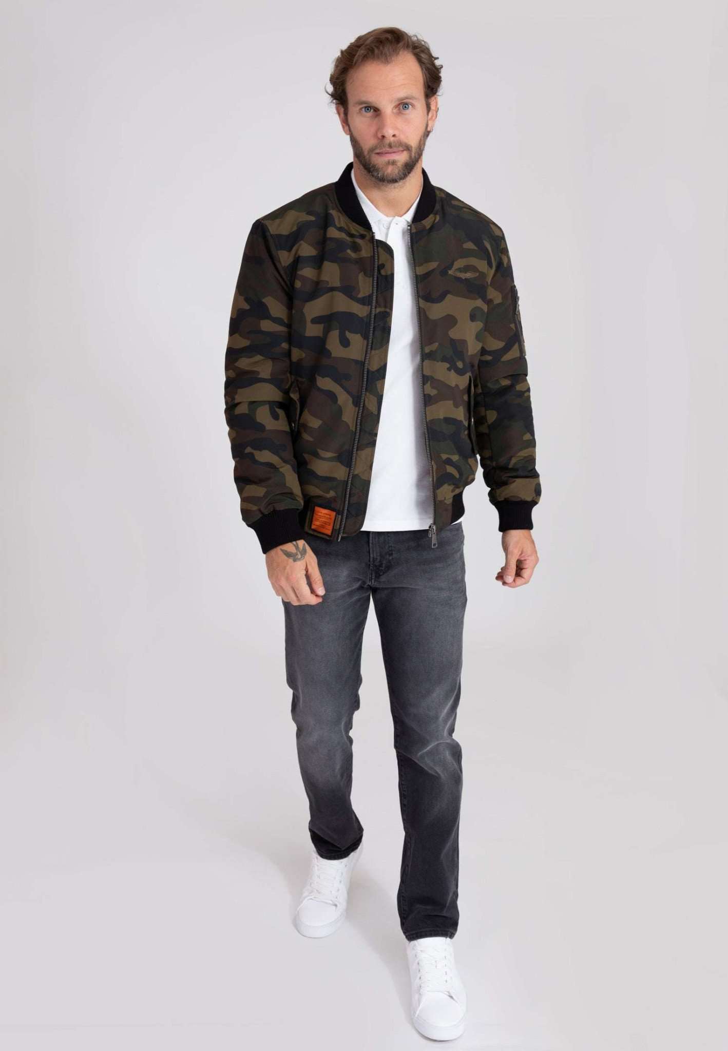 Original M Bomber Jacket in Camo Jackets Bombers Original   