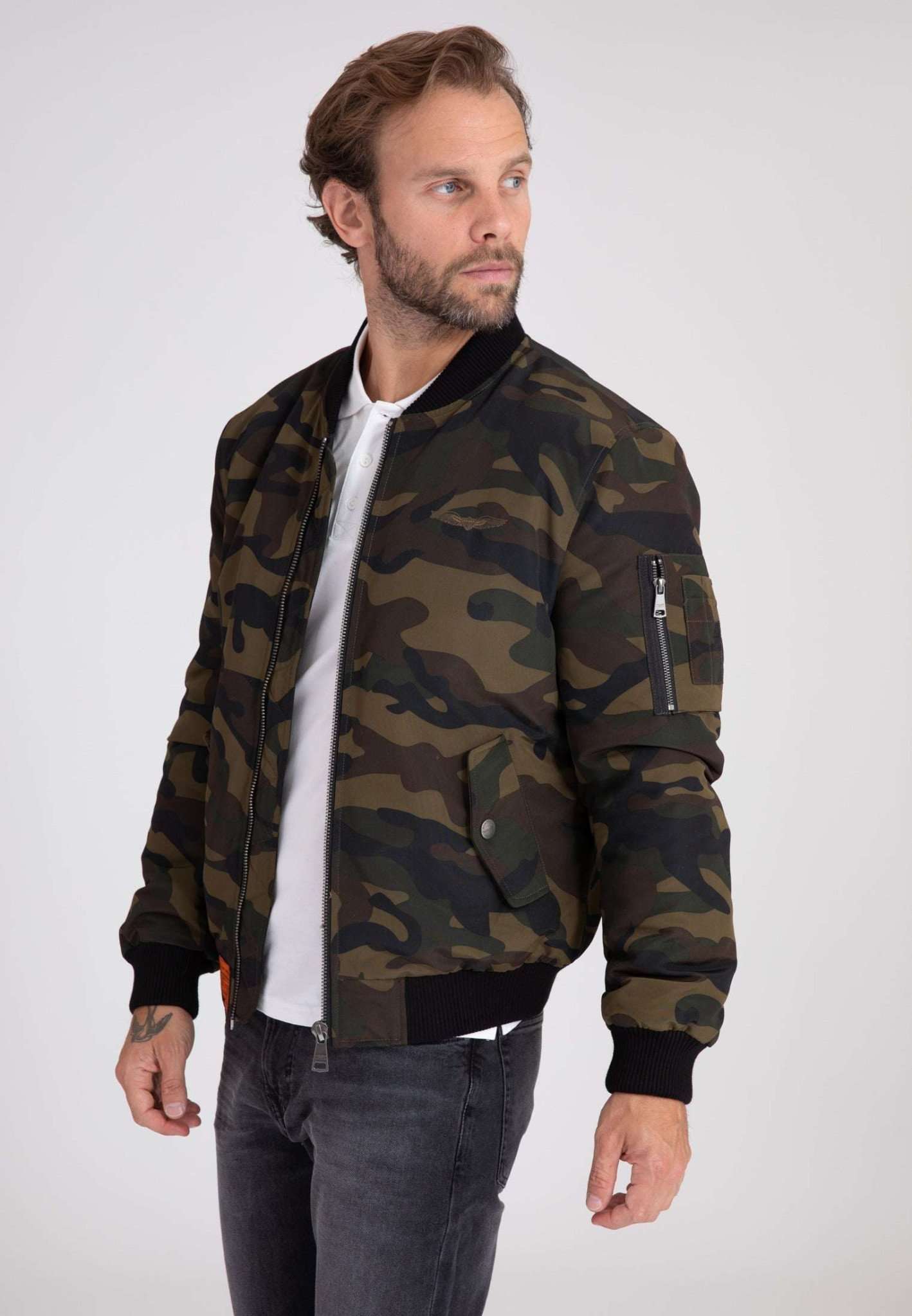 Original M Bomber Jacket in Camo Jackets Bombers Original   