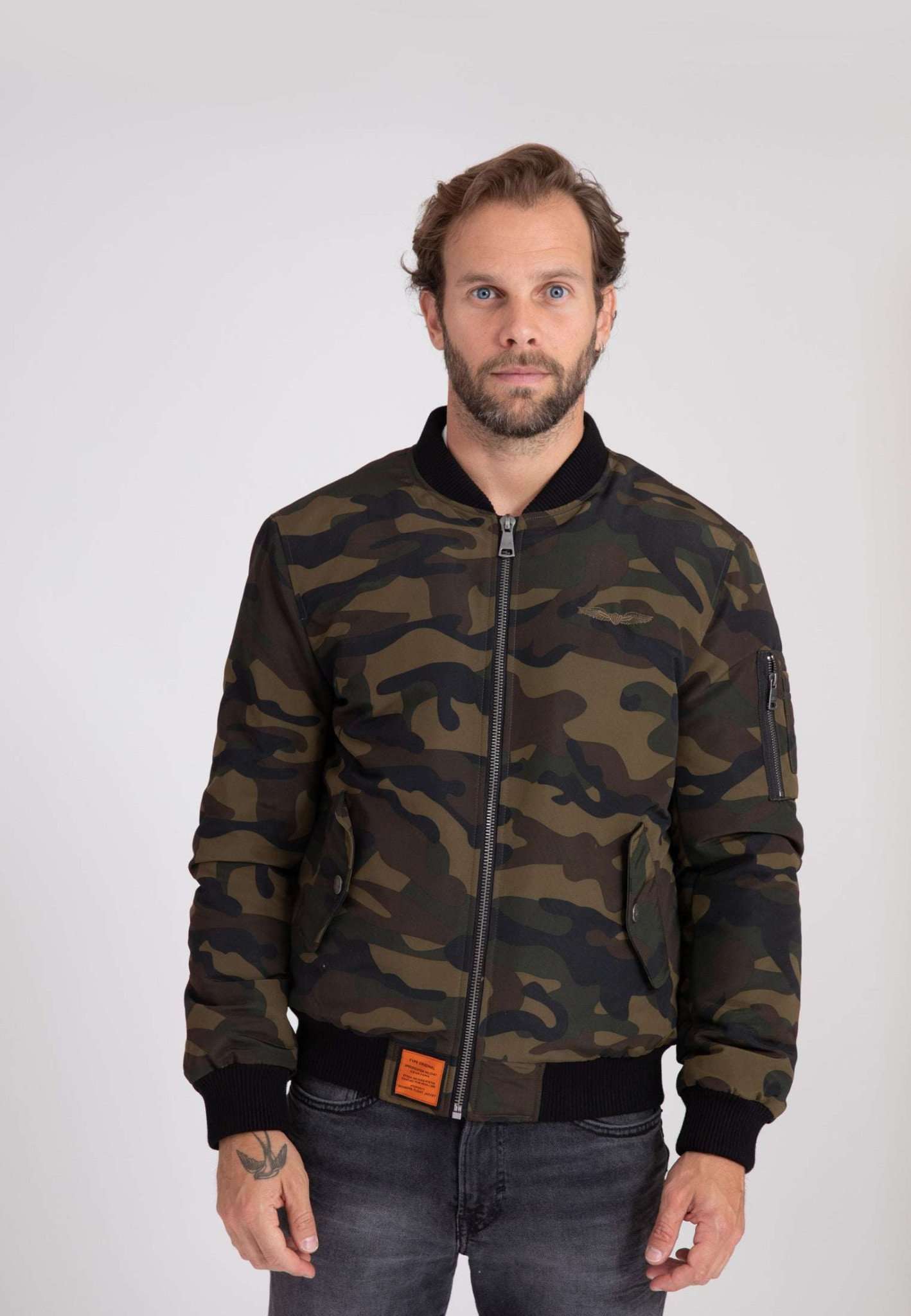 Original M Bomber Jacket in Camo Jackets Bombers Original   