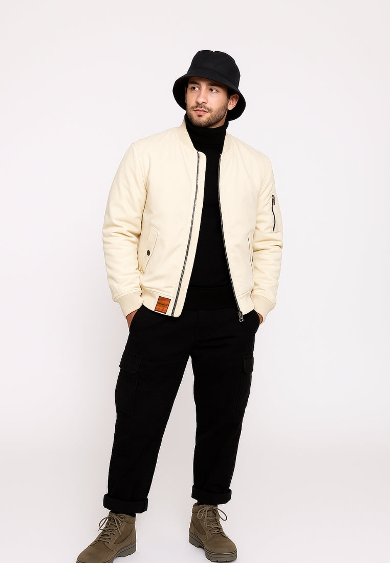 Original M bomber jacket in Cream Jackets Bombers Original