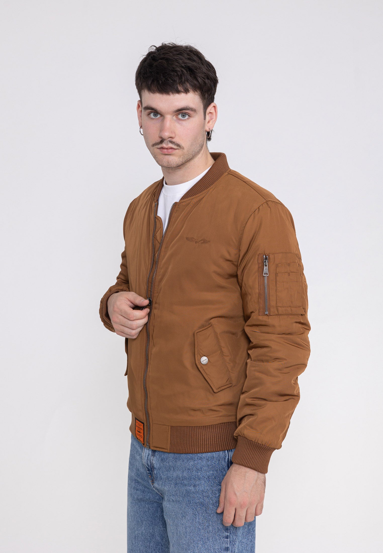 Original M Bomber Jacket in Camel Jackets Bombers Original   