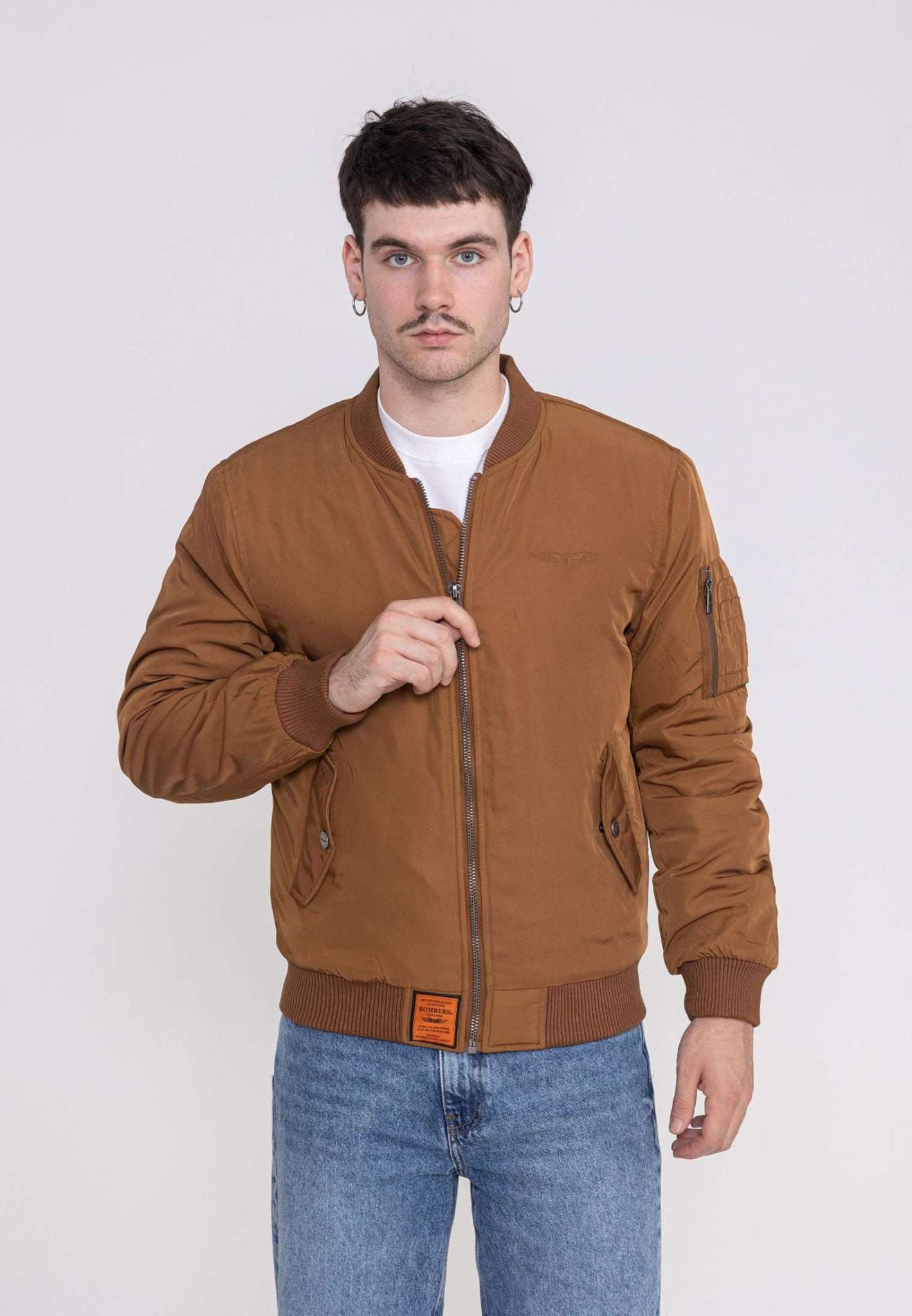 Original M Bomber Jacket in Camel Jackets Bombers Original   