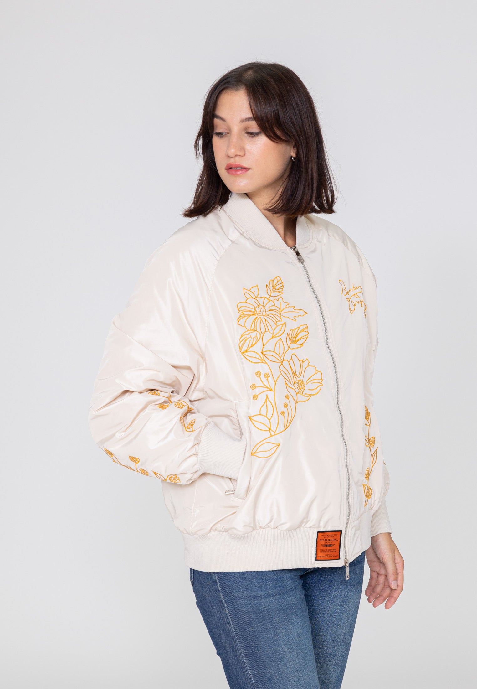 Princess W bomber jacket in Cream Jackets Bombers Original   