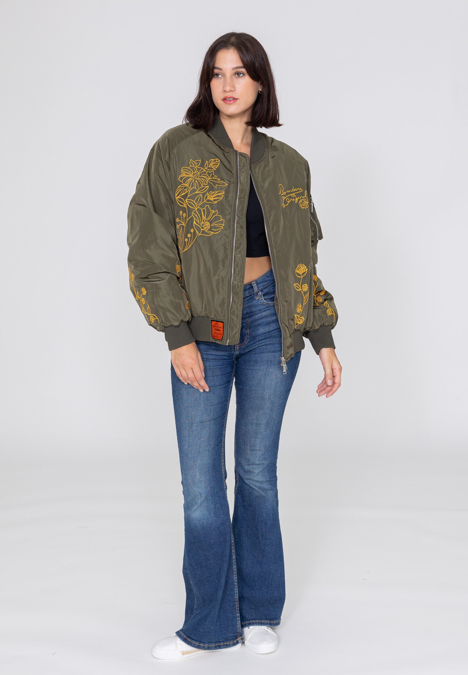 Princess W bomber jacket in kaki Jackets Bombers Original   