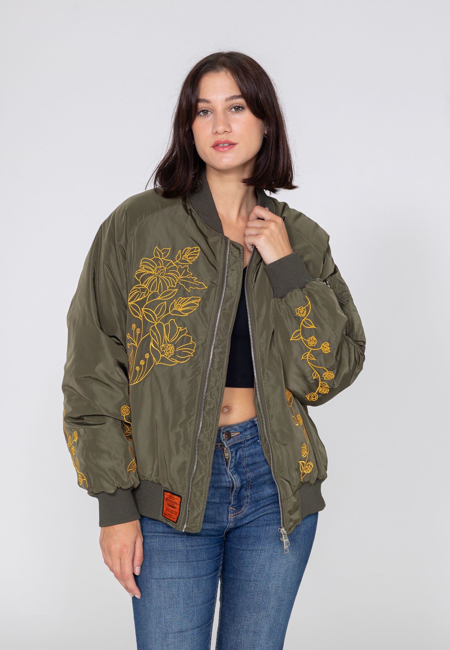 Princess W bomber jacket in kaki Jackets Bombers Original   