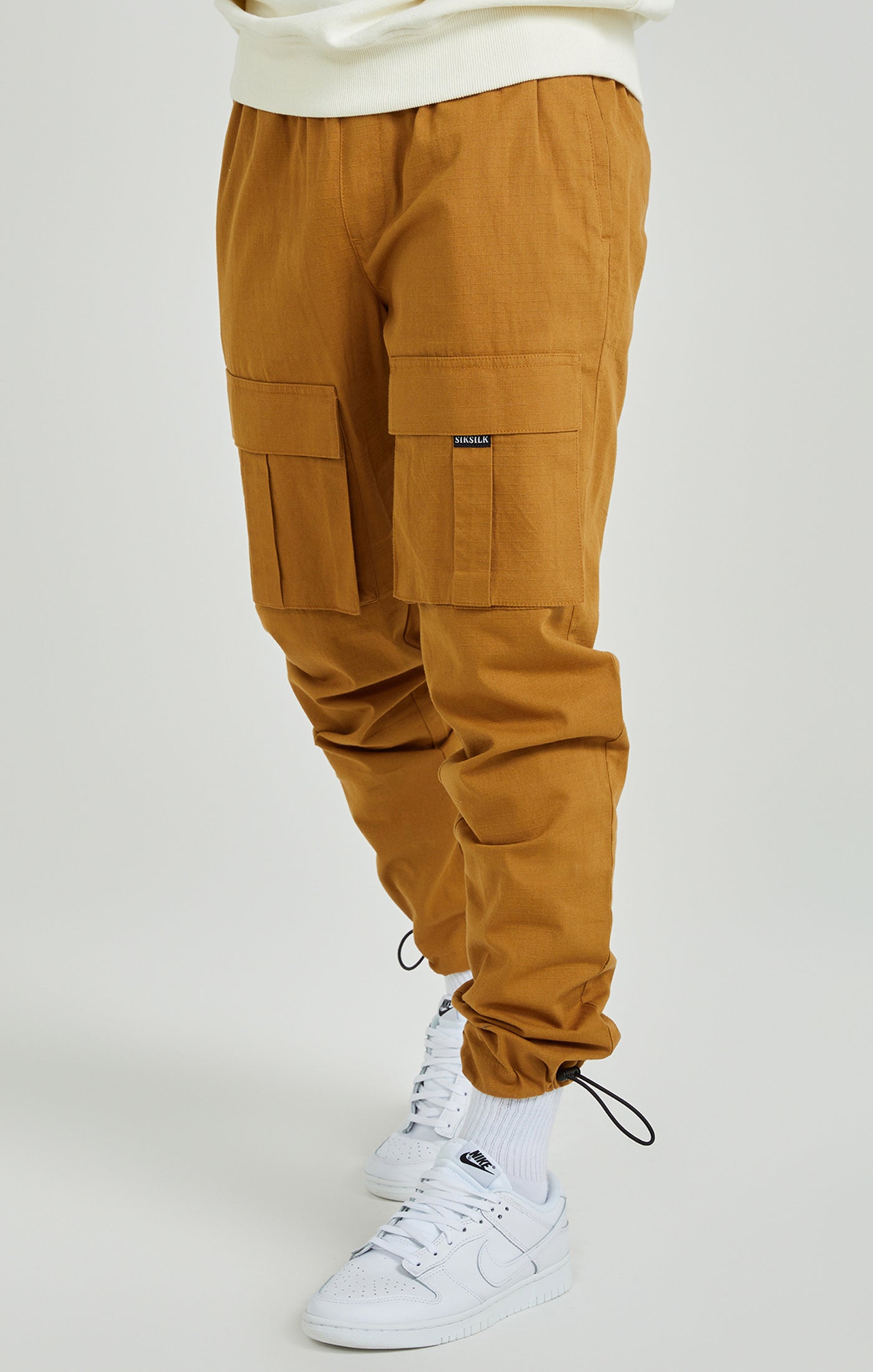 Ripstop Cargo Pants in Tan Pants SikSilk   