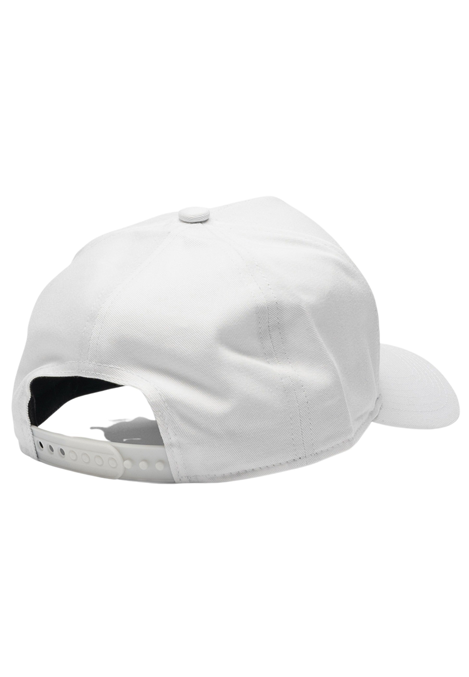 Floral Embroidery Trucker Cap in White Caps SikSilk   