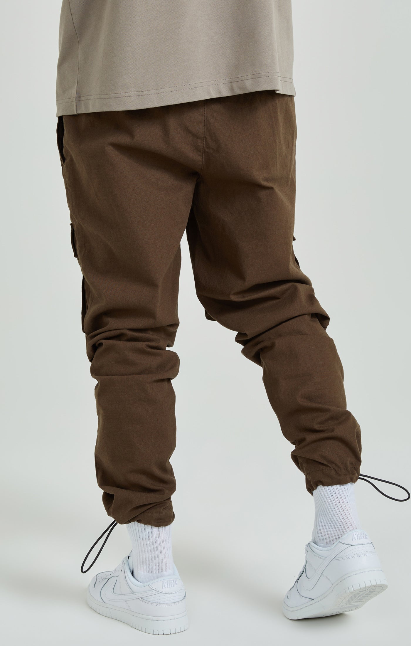 Ripstop Cargo Pants in Brown Pants SikSilk   