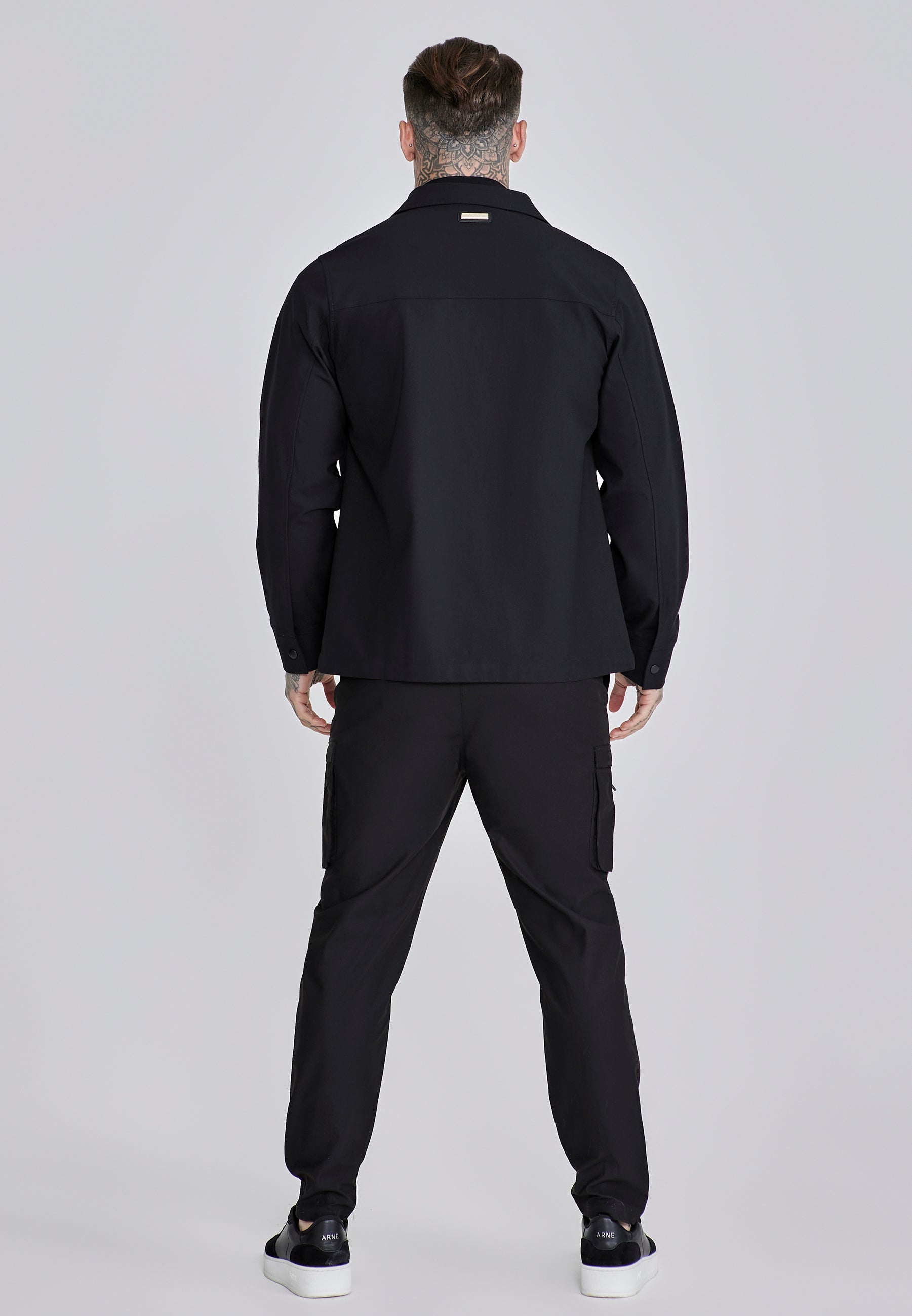 Utility Overshirt in Black Shirts SikSilk