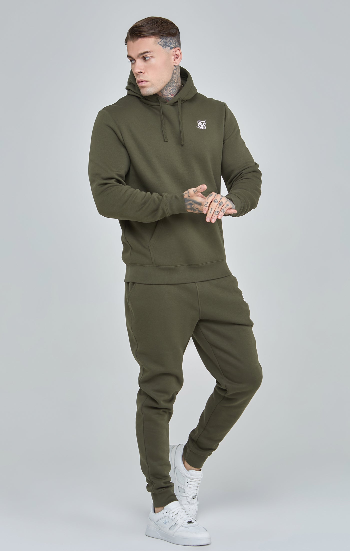 Essential Overhead Hoodie in Khaki Hoodie SikSilk   