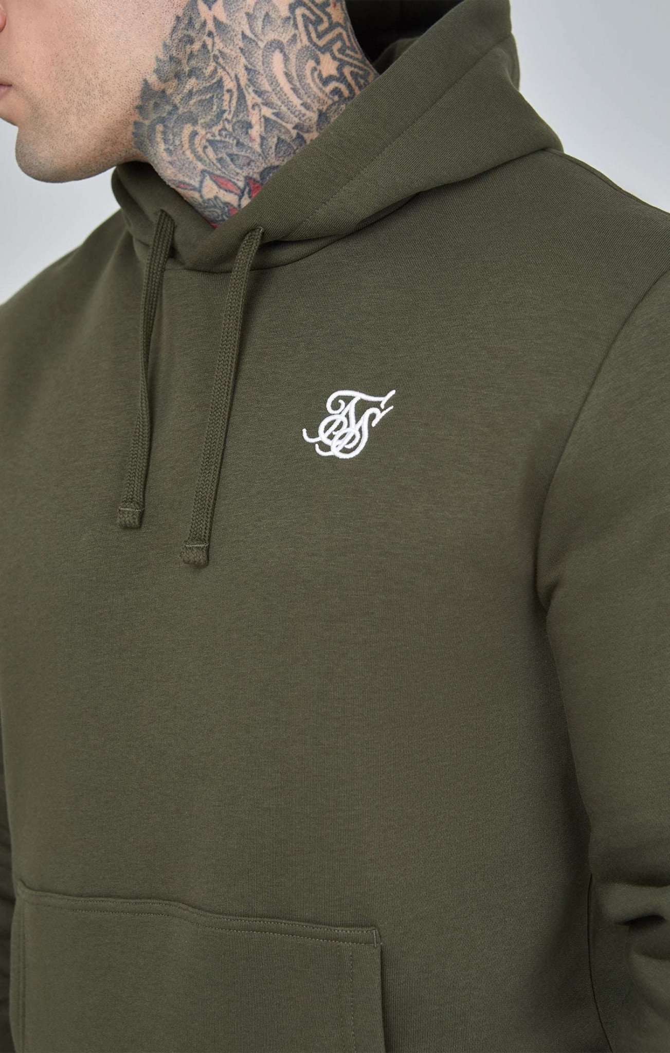 Essential Overhead Hoodie in Khaki Hoodie SikSilk   