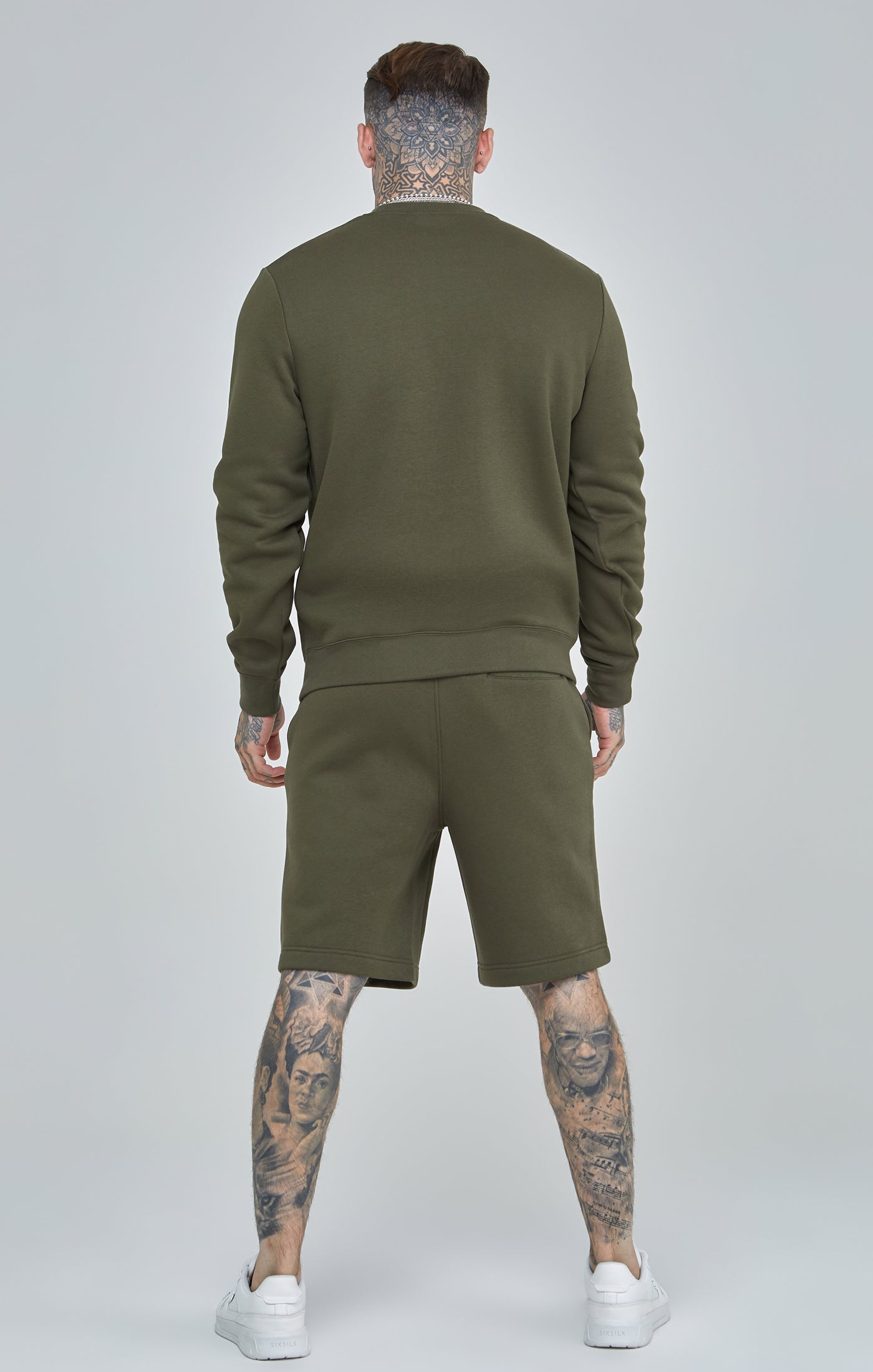 Essential sweatshirt in khaki Sweatshirts SikSilk   