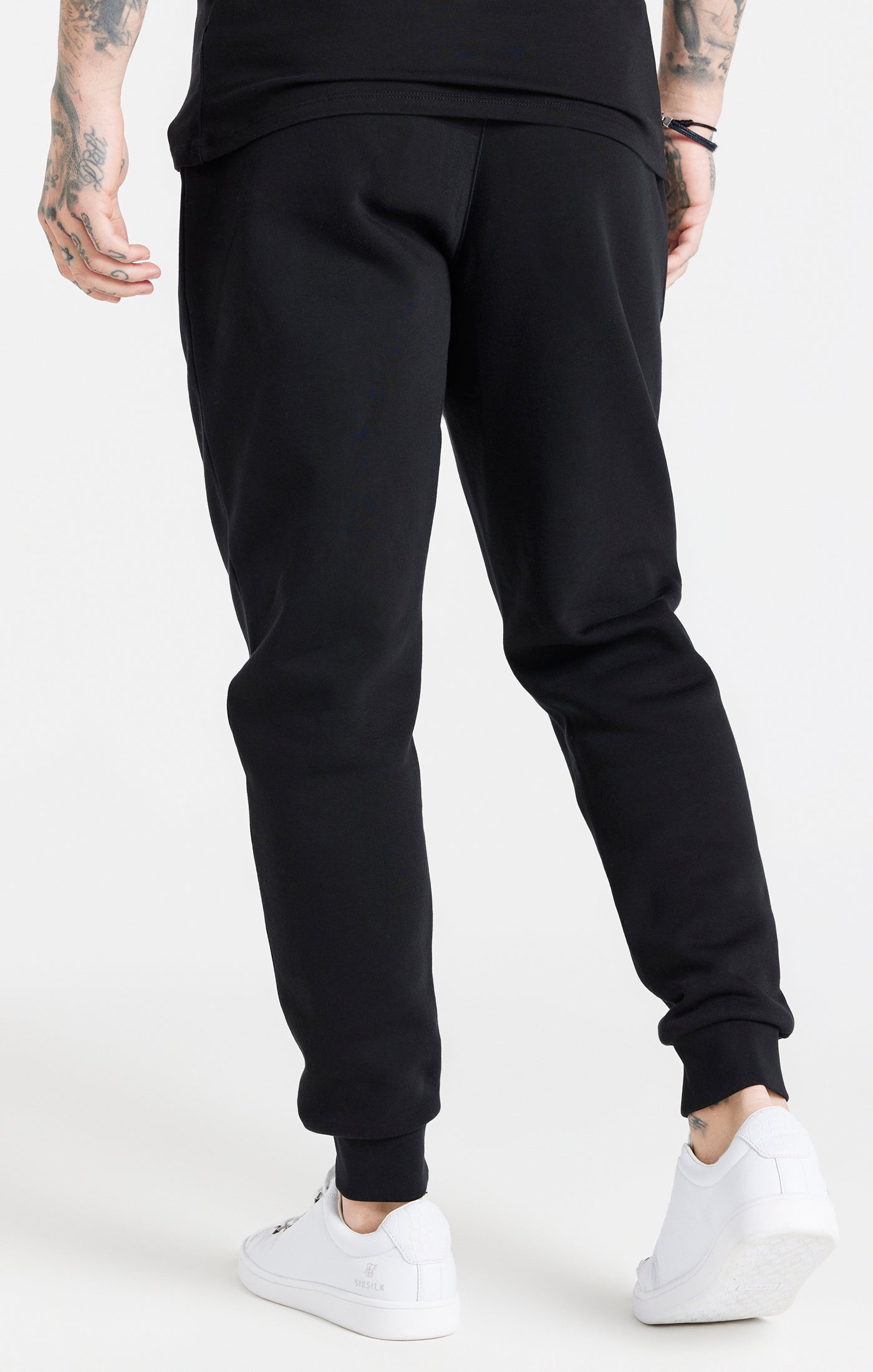 Essential Cuffed Jogger in Black Pants SikSilk   