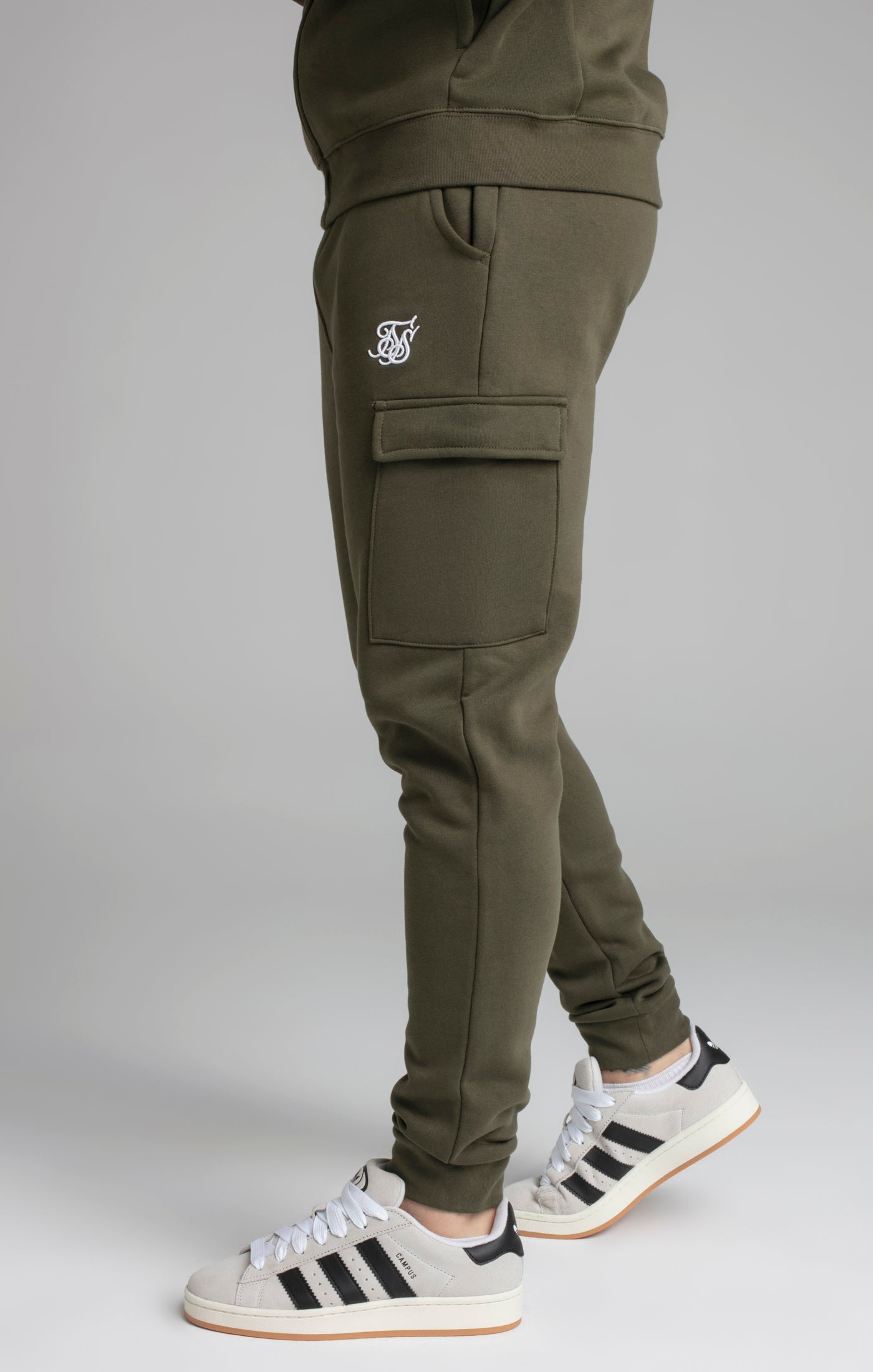 Essential Cargo Jogger in Khaki Pants SikSilk   