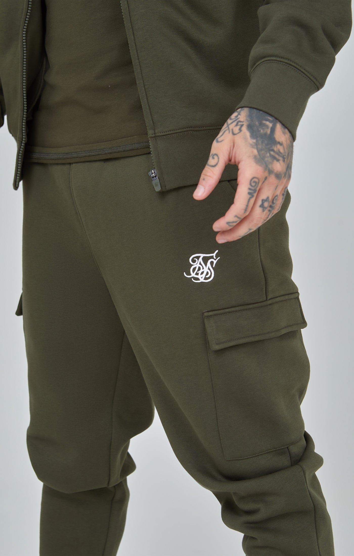 Essential Cargo Jogger in Khaki Pants SikSilk   