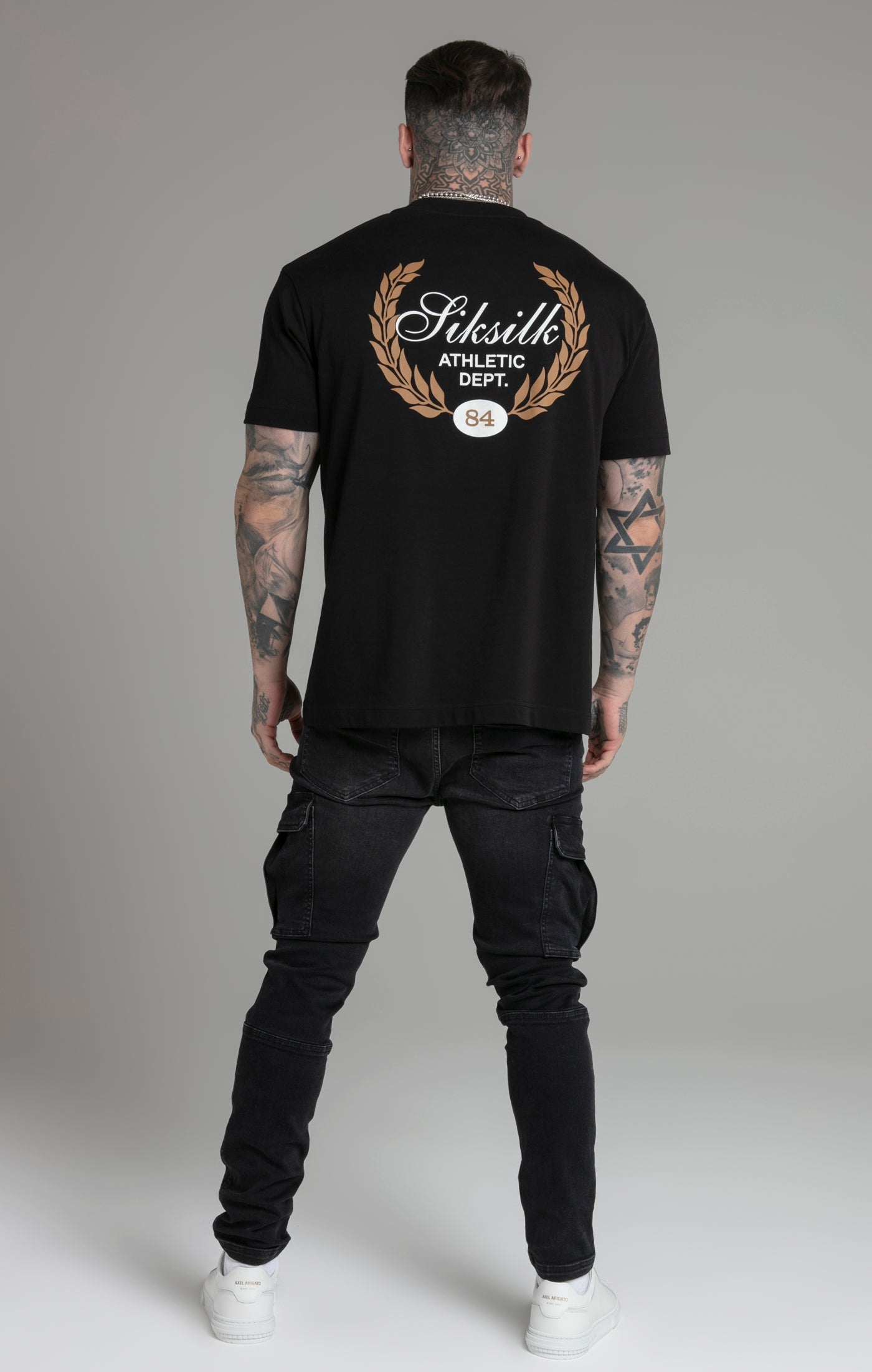 Graphic T-Shirt in Black T-Shirts SikSilk   