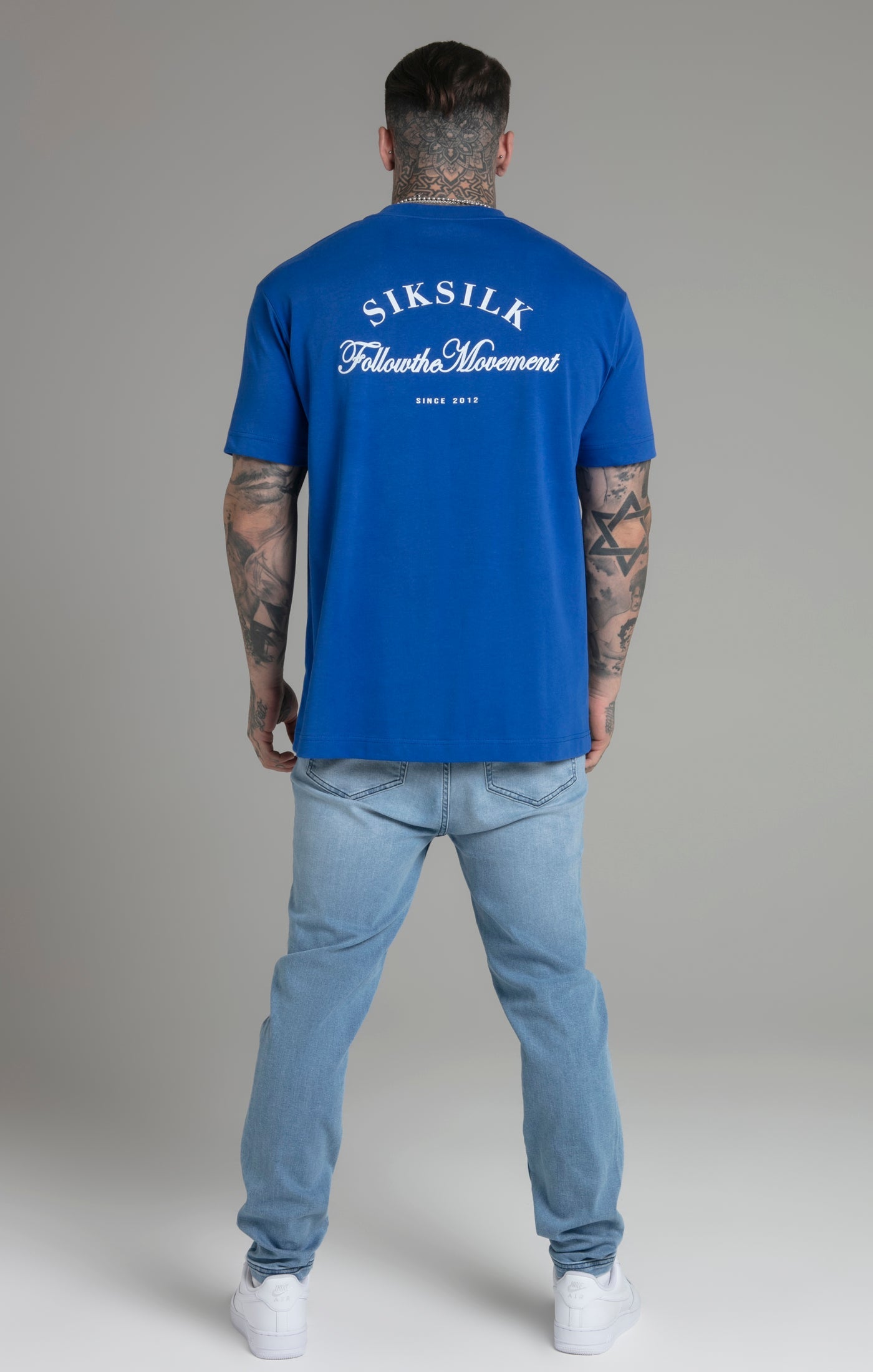 Graphic T-Shirt in Blue T-Shirts SikSilk   