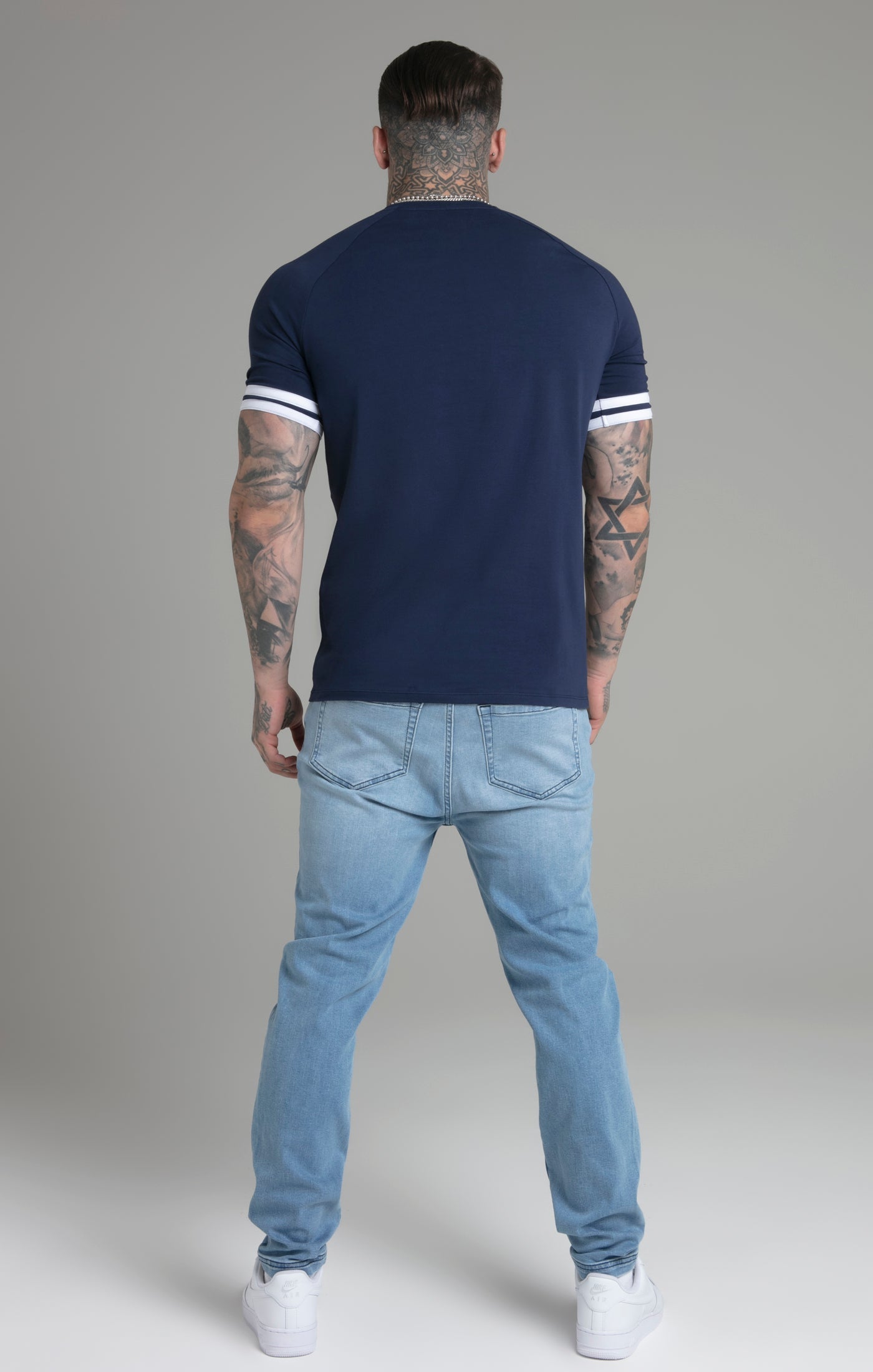 Tournament T-Shirt in Navy T-Shirts SikSilk   