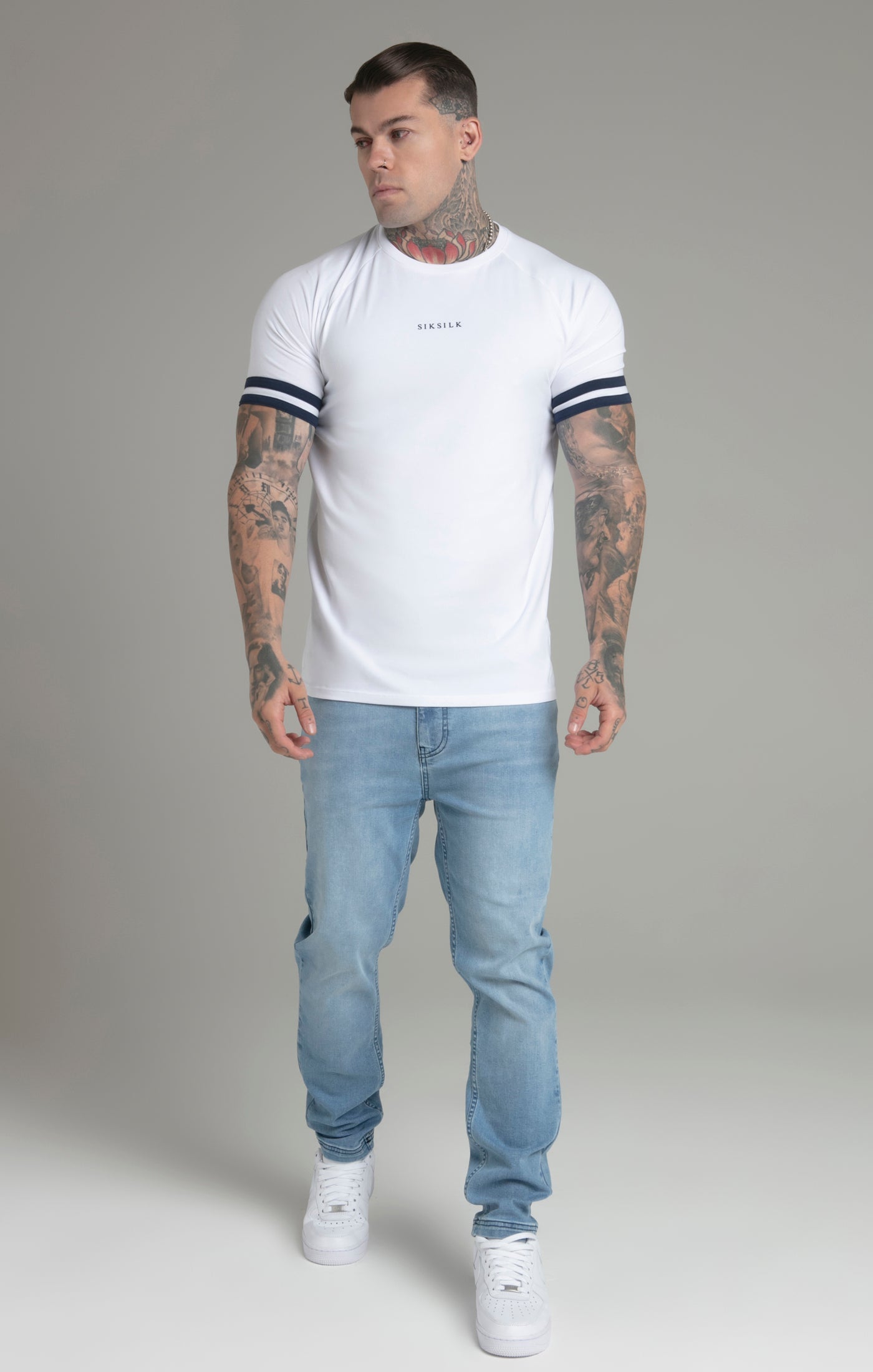 Tournament T-Shirt in White T-Shirts SikSilk   