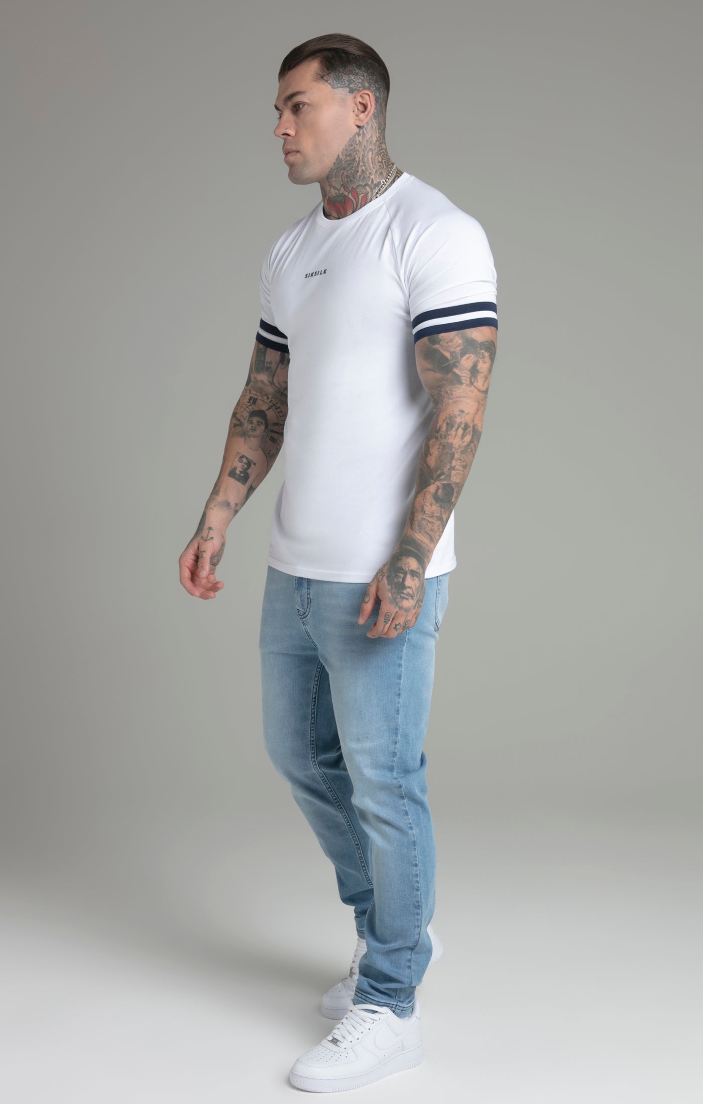 Tournament T-Shirt in White T-Shirts SikSilk   