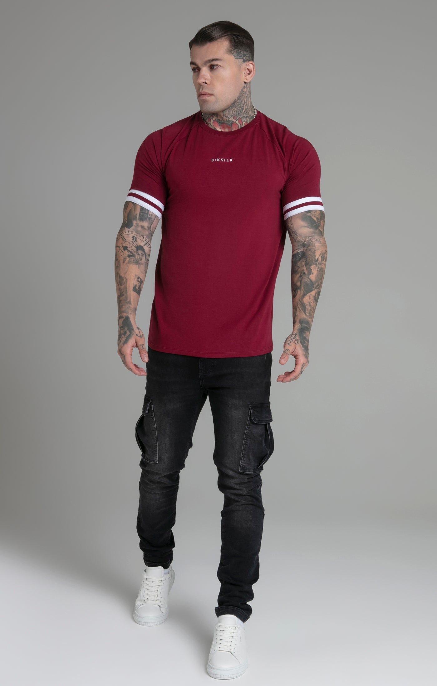 Tournament T-Shirt in Red T-Shirts SikSilk   