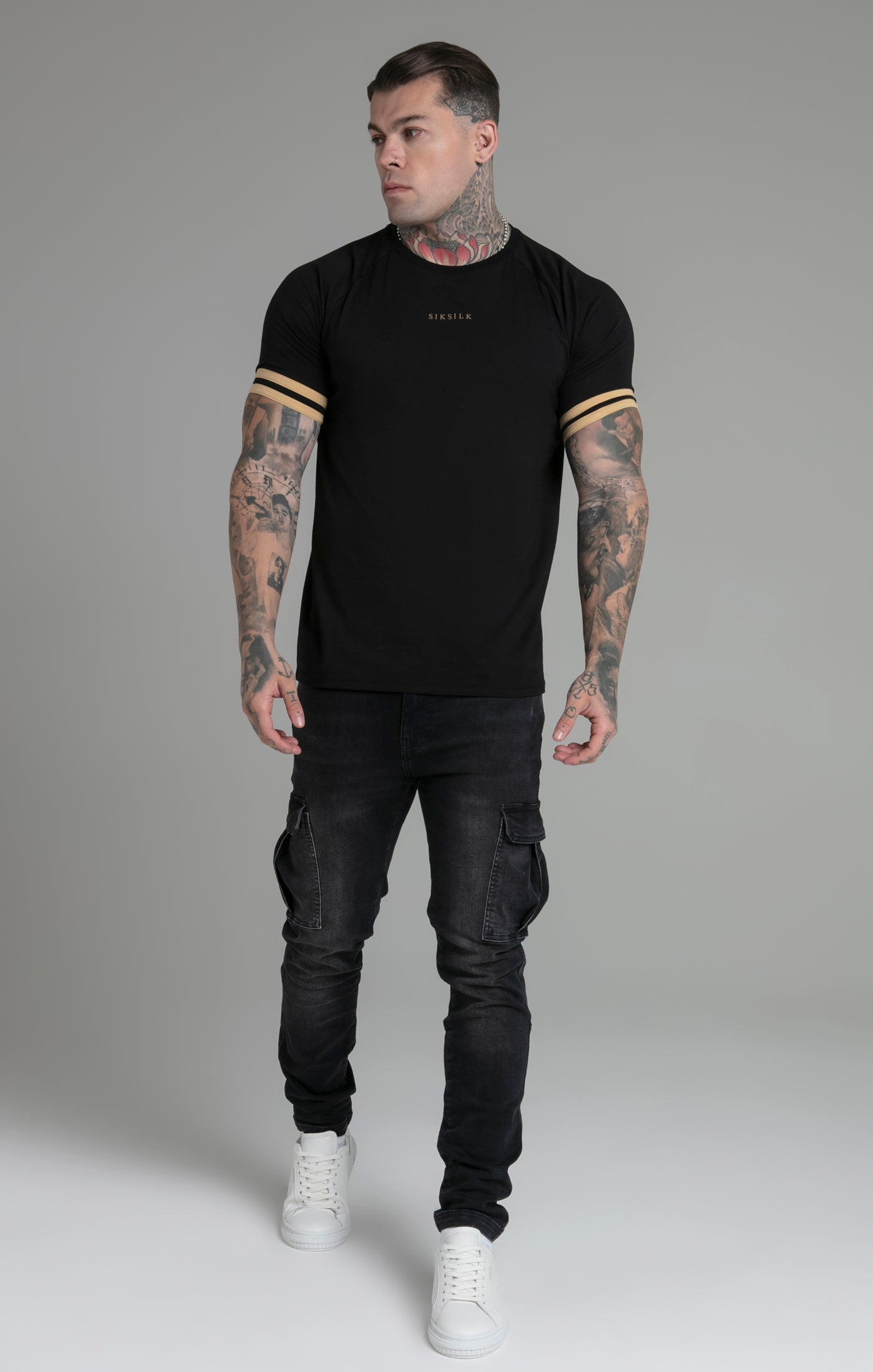 Tournament T-Shirt in Black T-Shirts SikSilk   